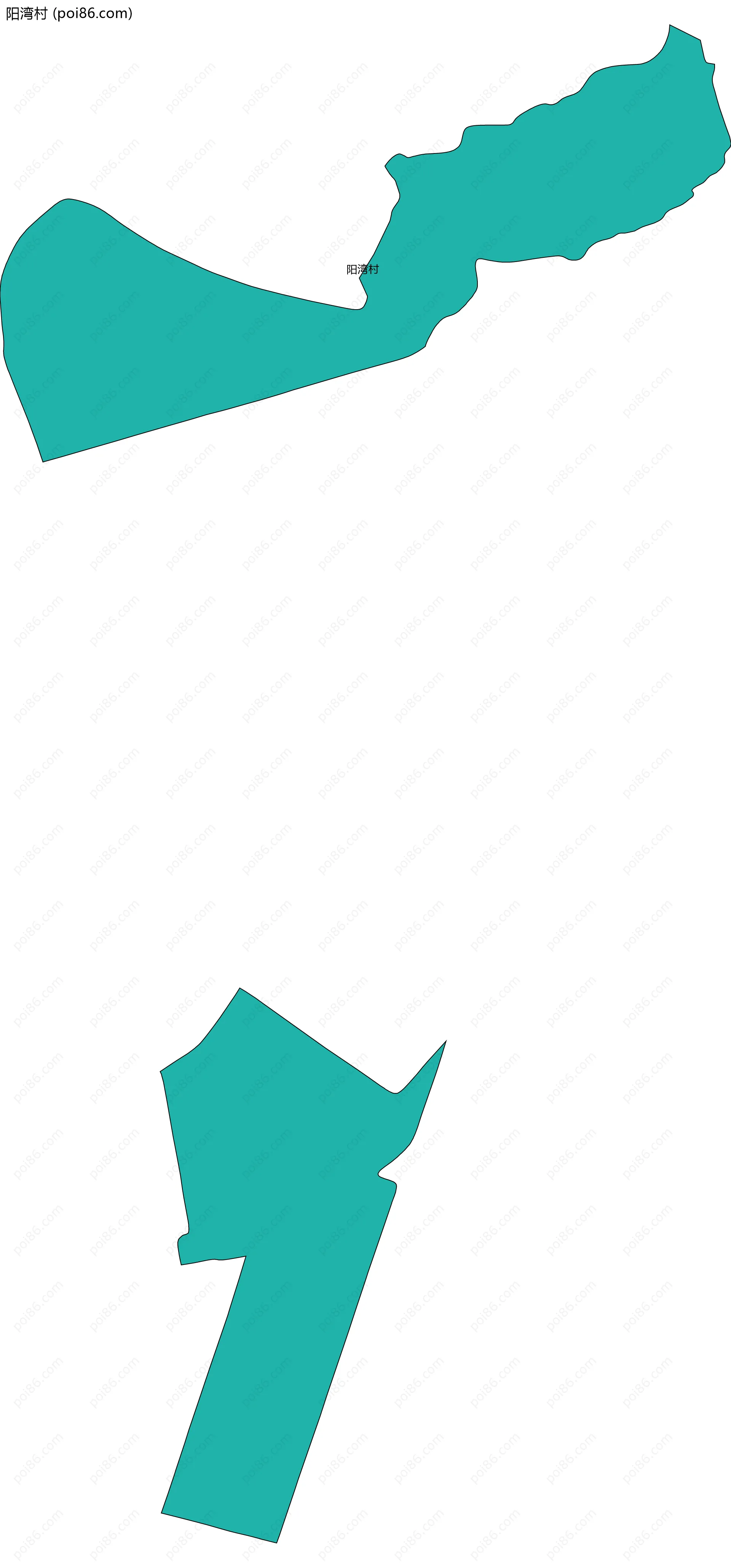 阳湾村边界地图