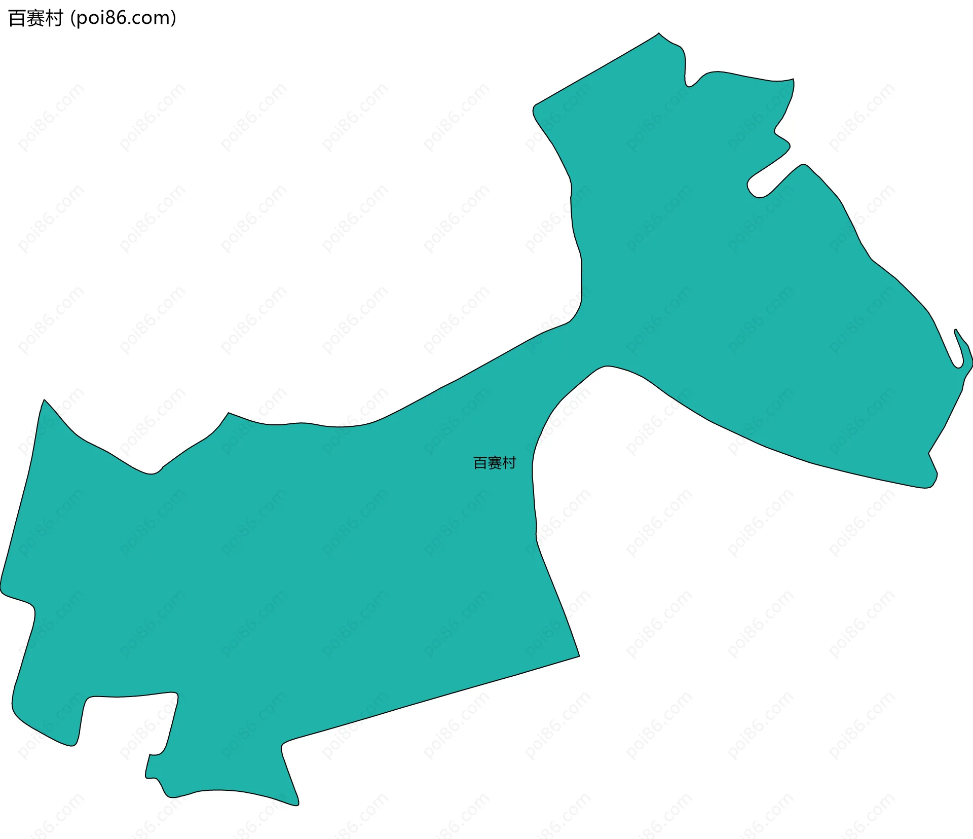 百赛村边界地图