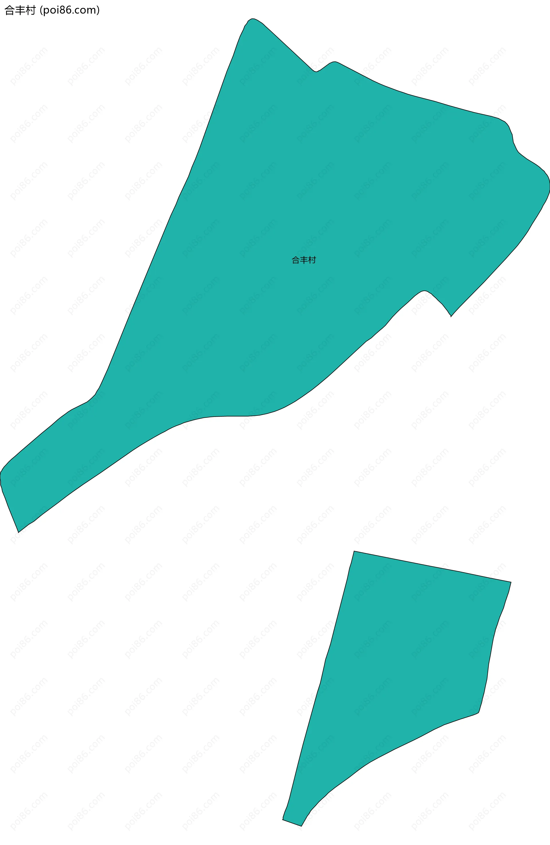 合丰村边界地图