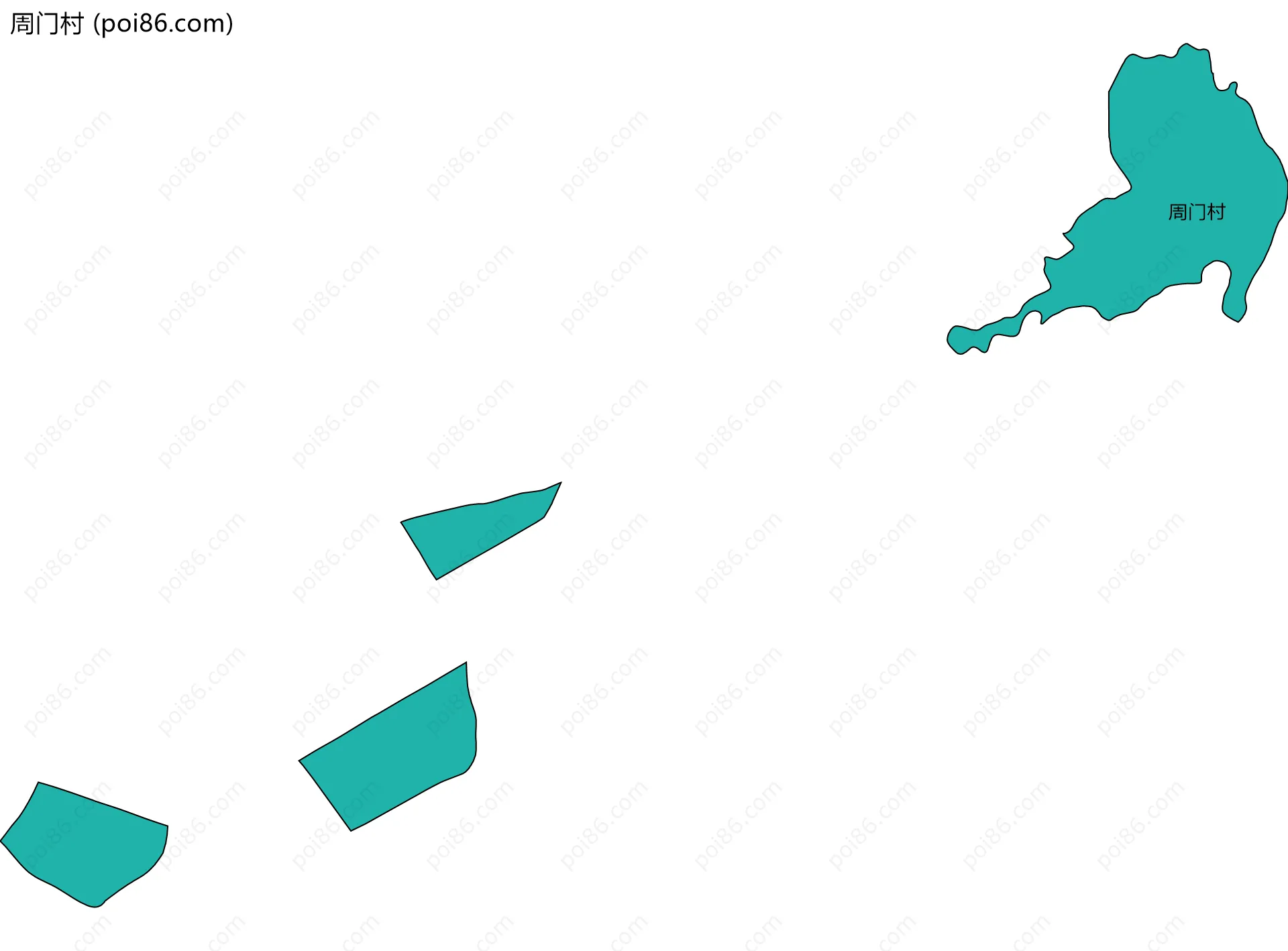 周门村边界地图