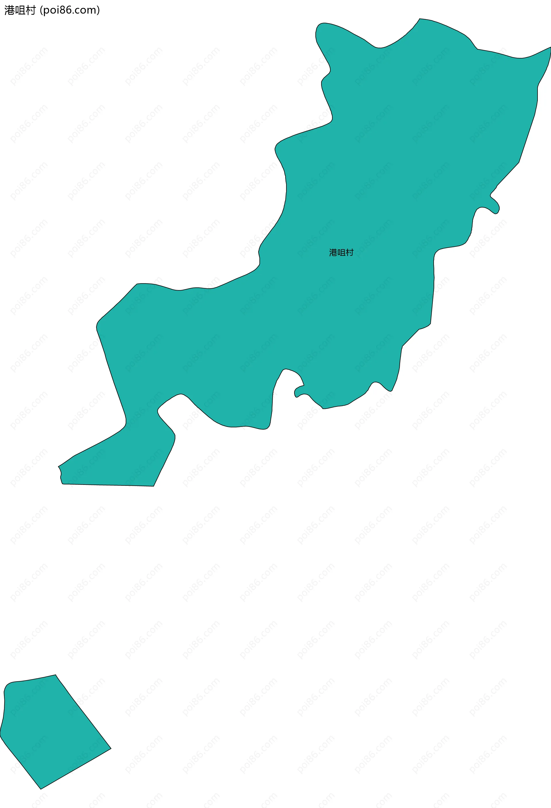 港咀村边界地图