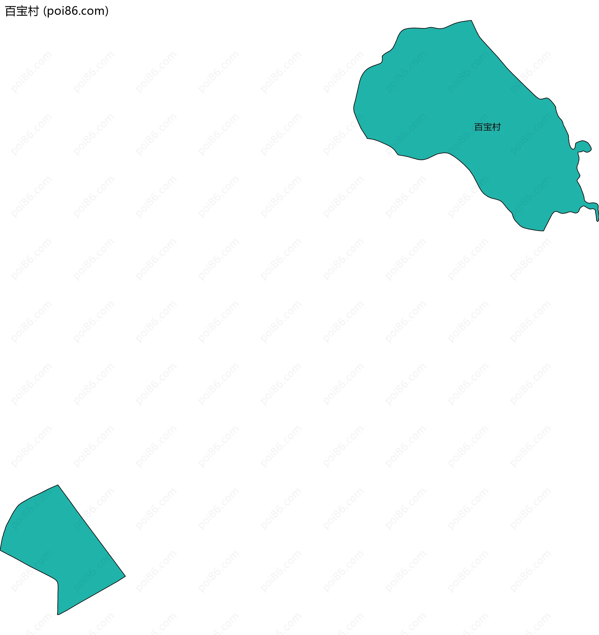 百宝村边界地图