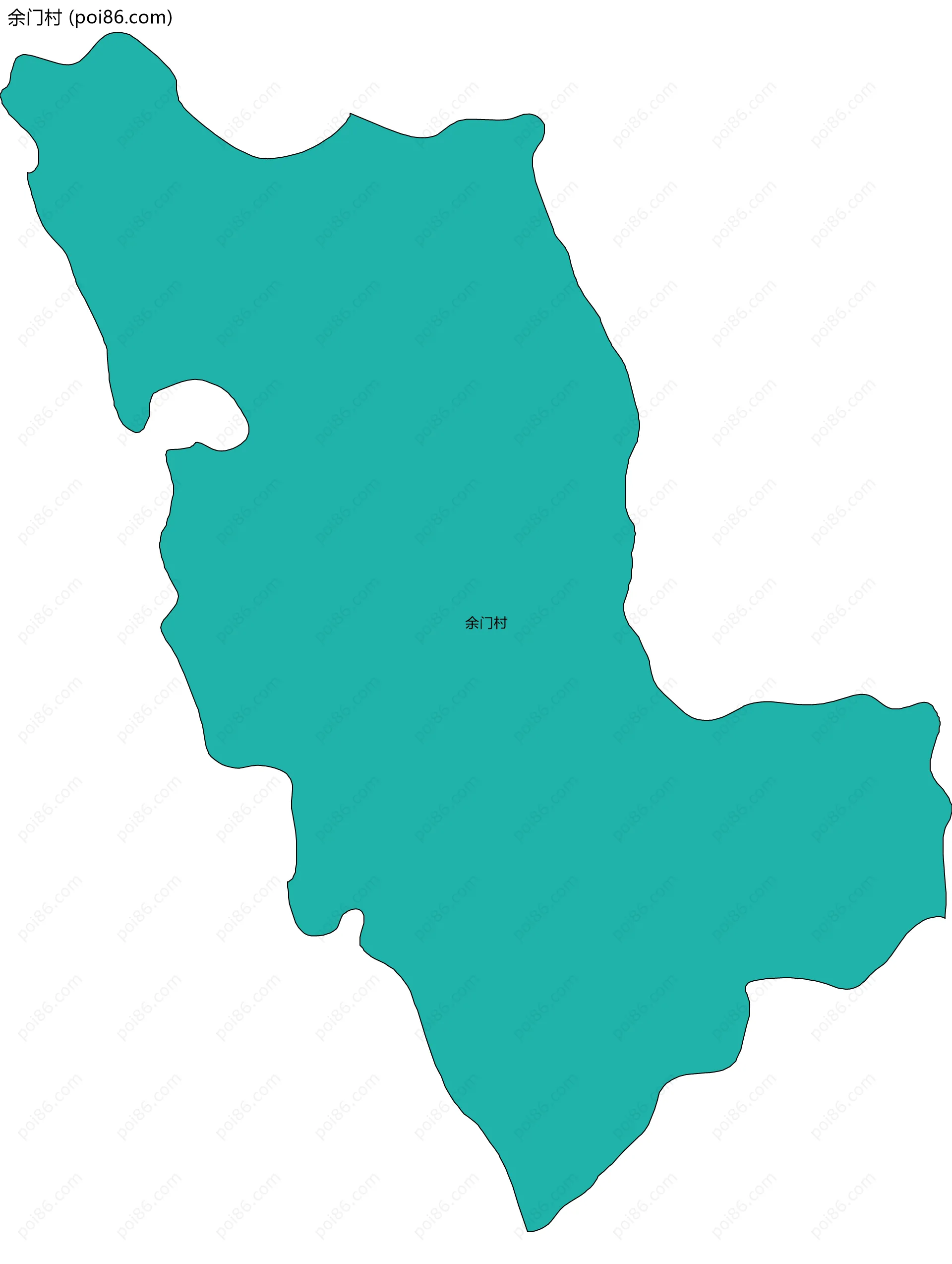 余门村边界地图