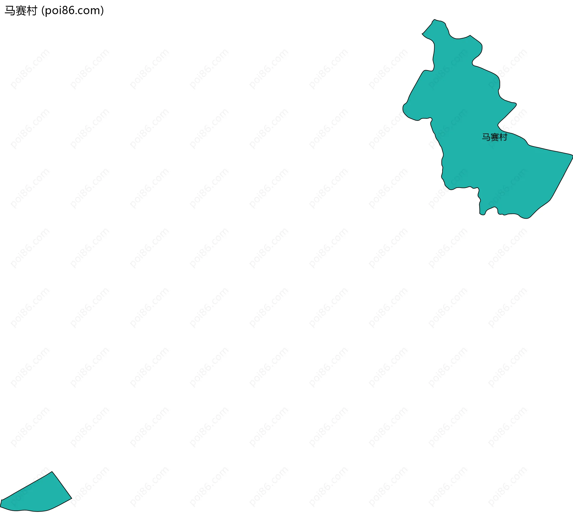 马赛村边界地图