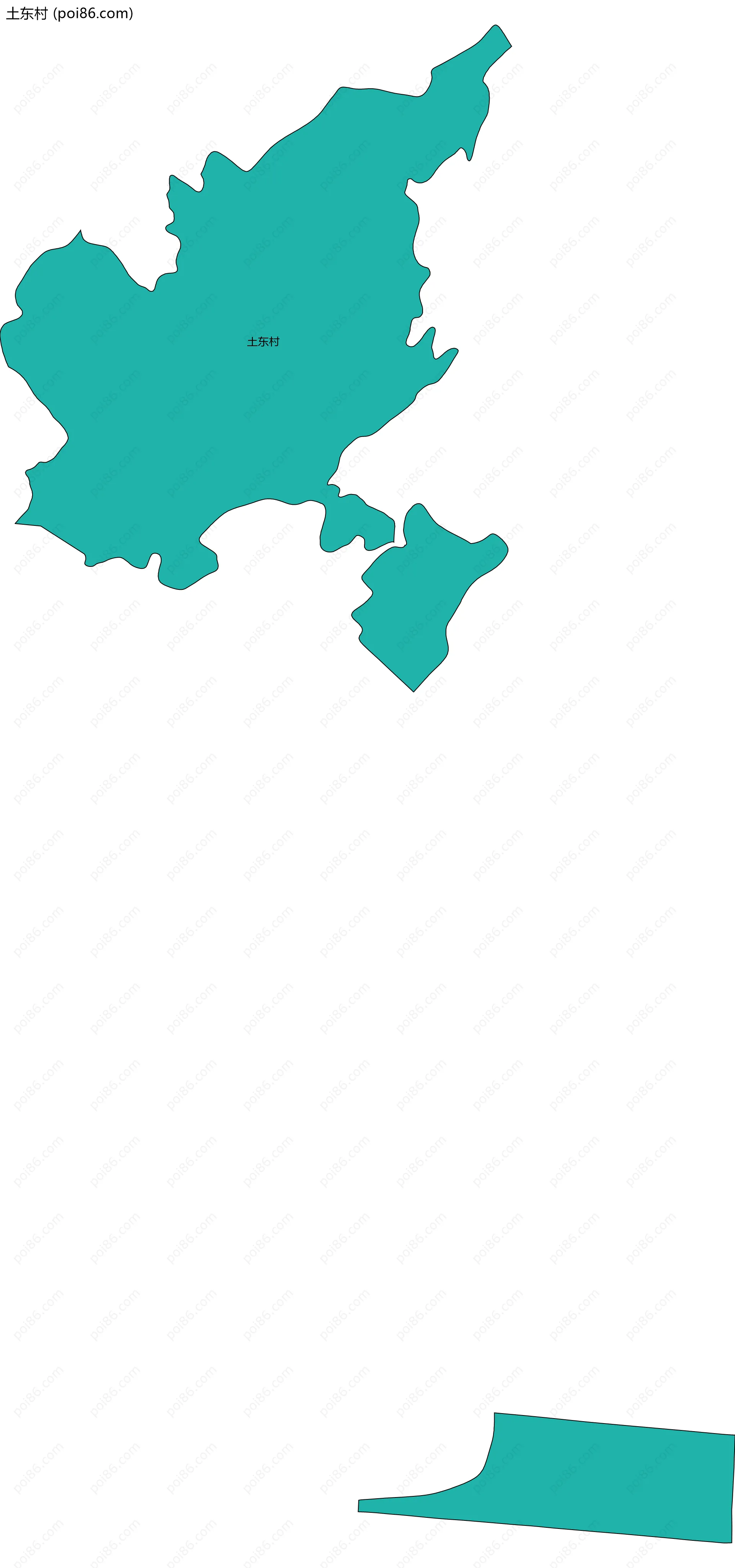 土东村边界地图
