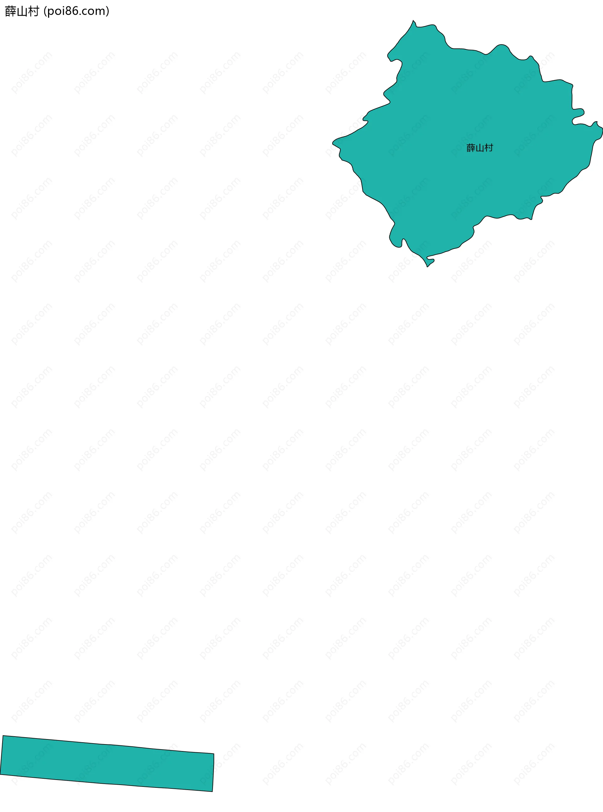 薛山村边界地图