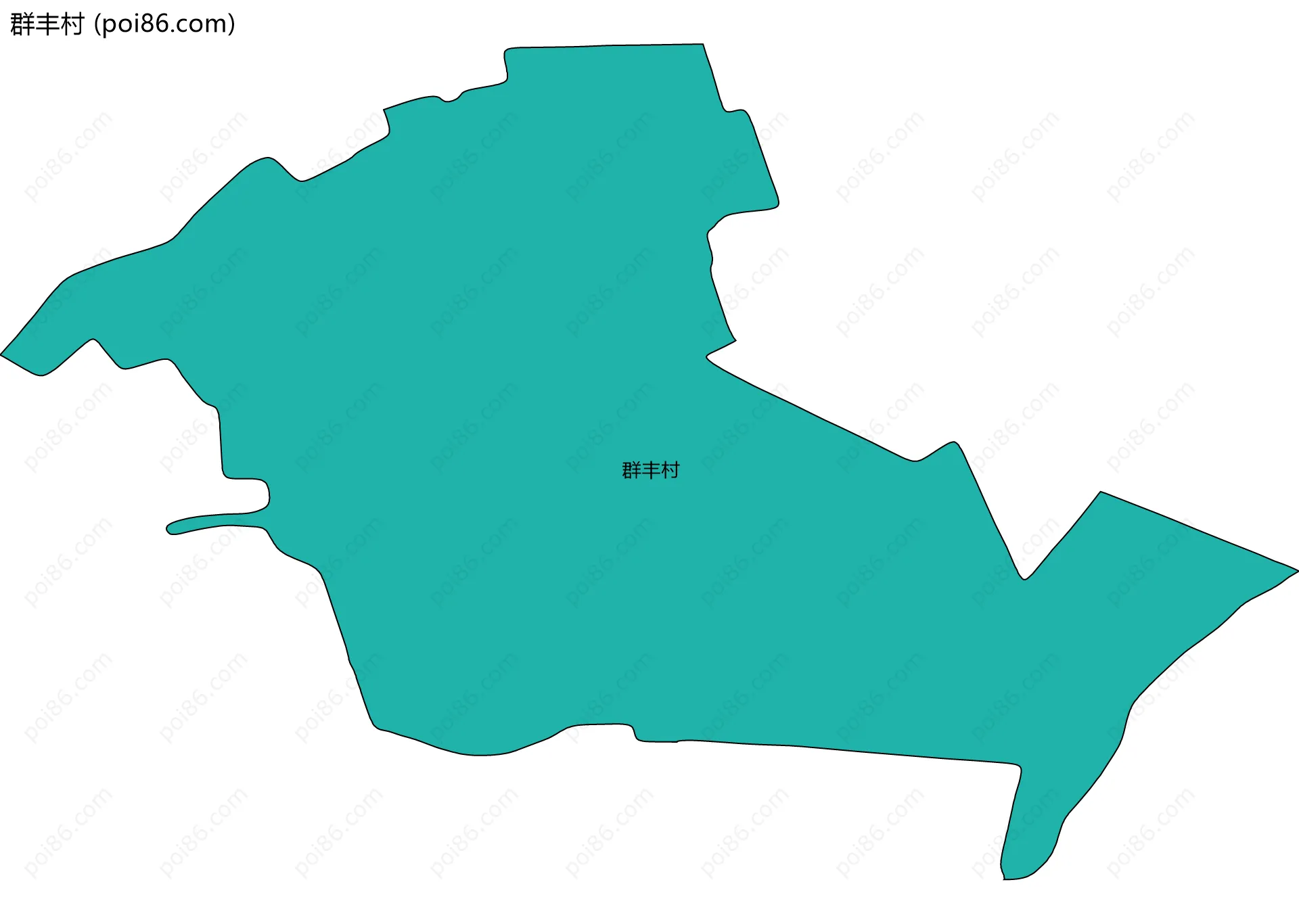 群丰村边界地图