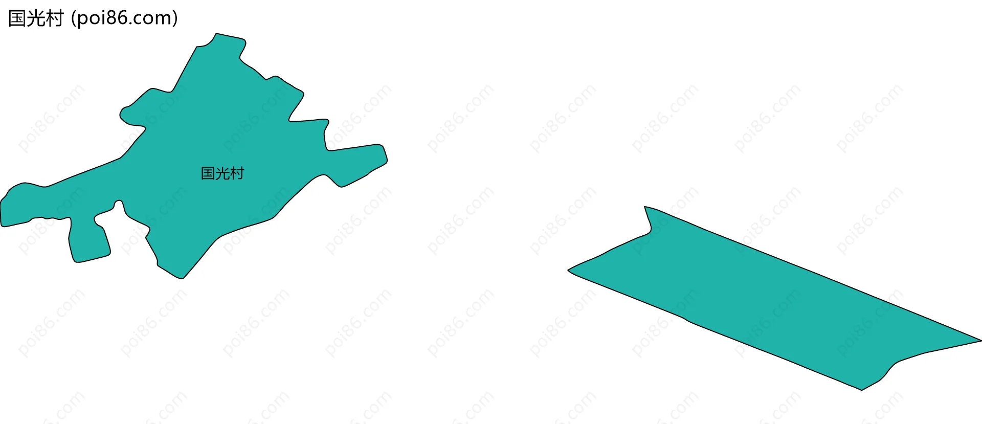 国光村边界地图