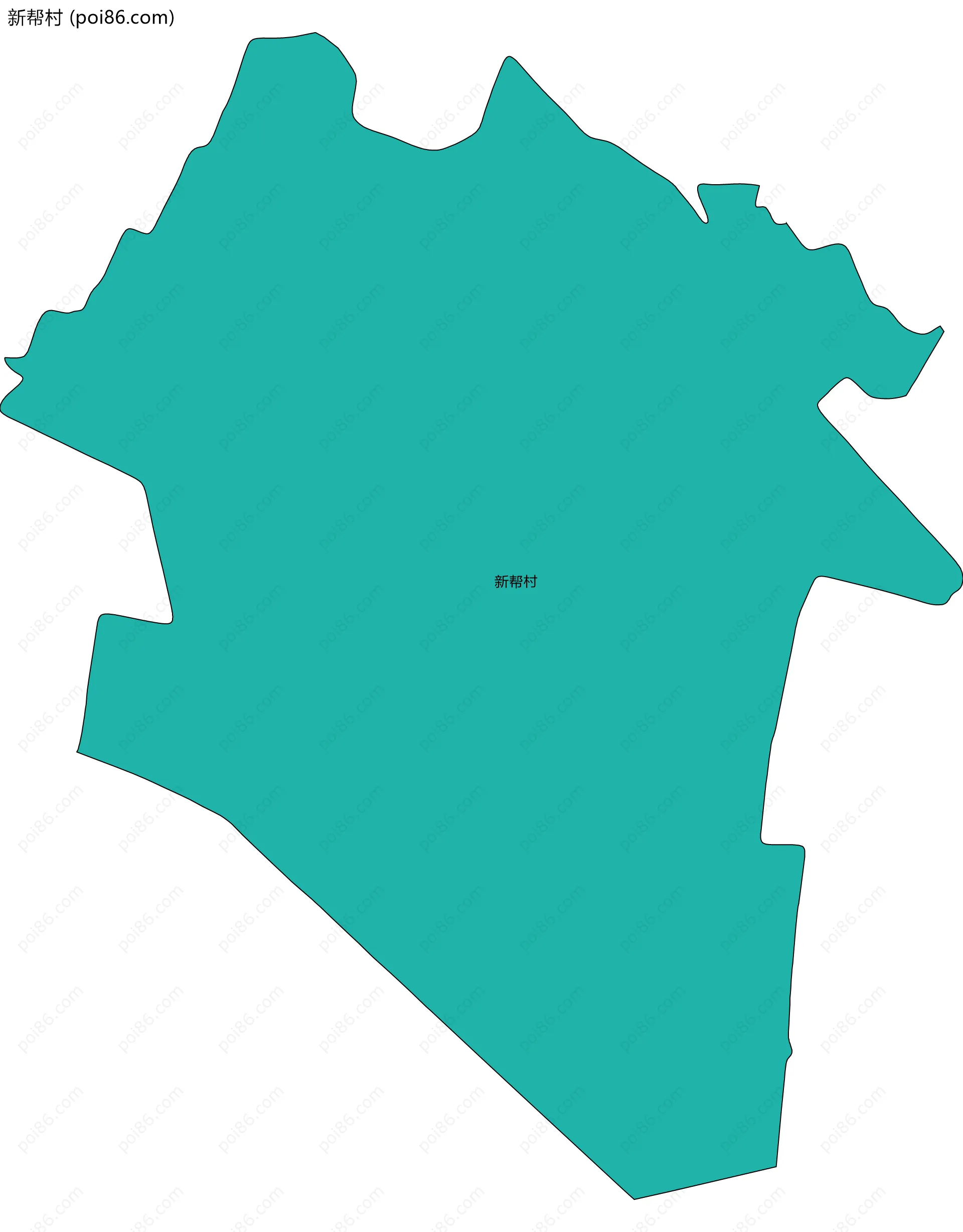 新帮村边界地图