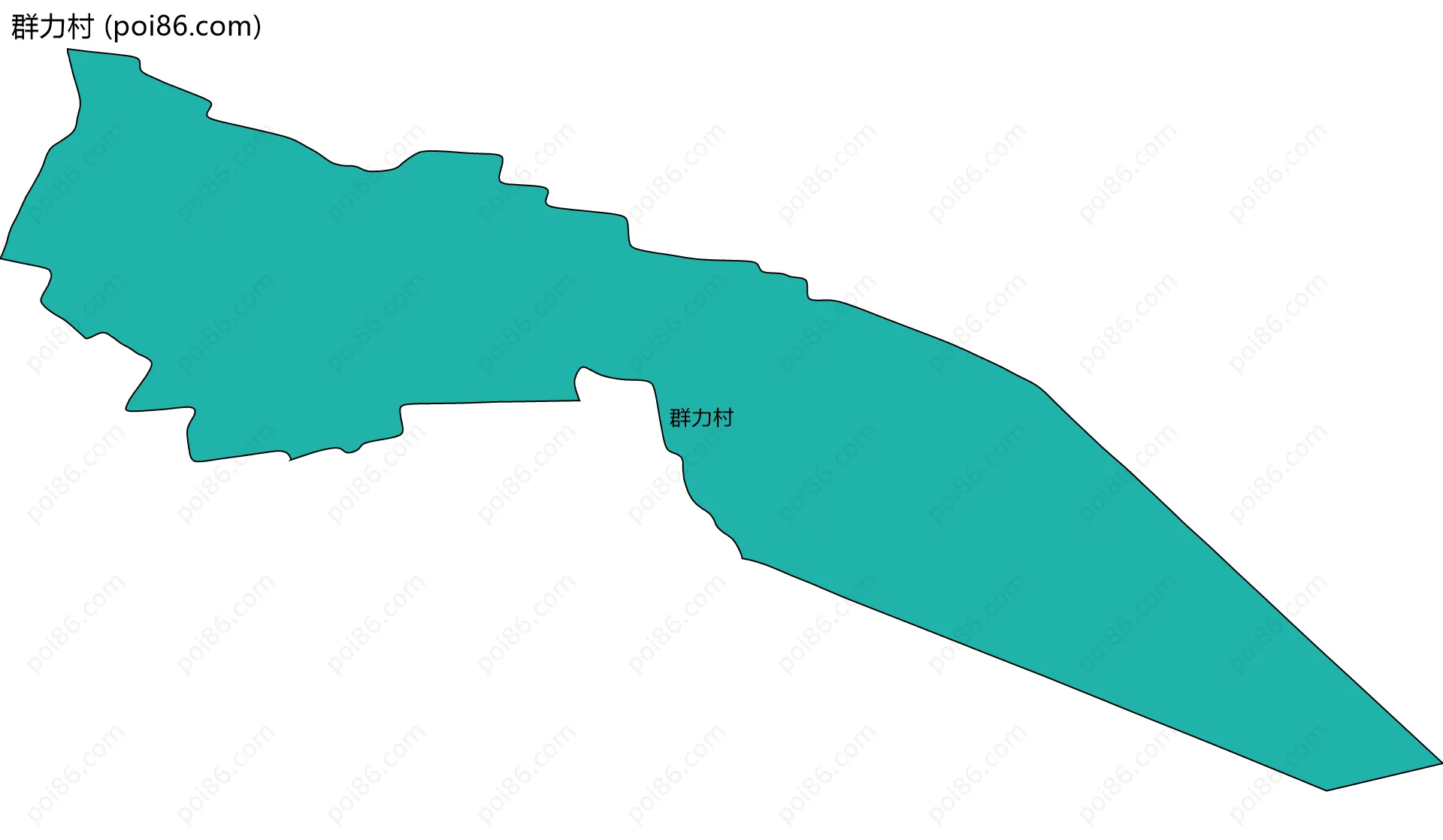 群力村边界地图