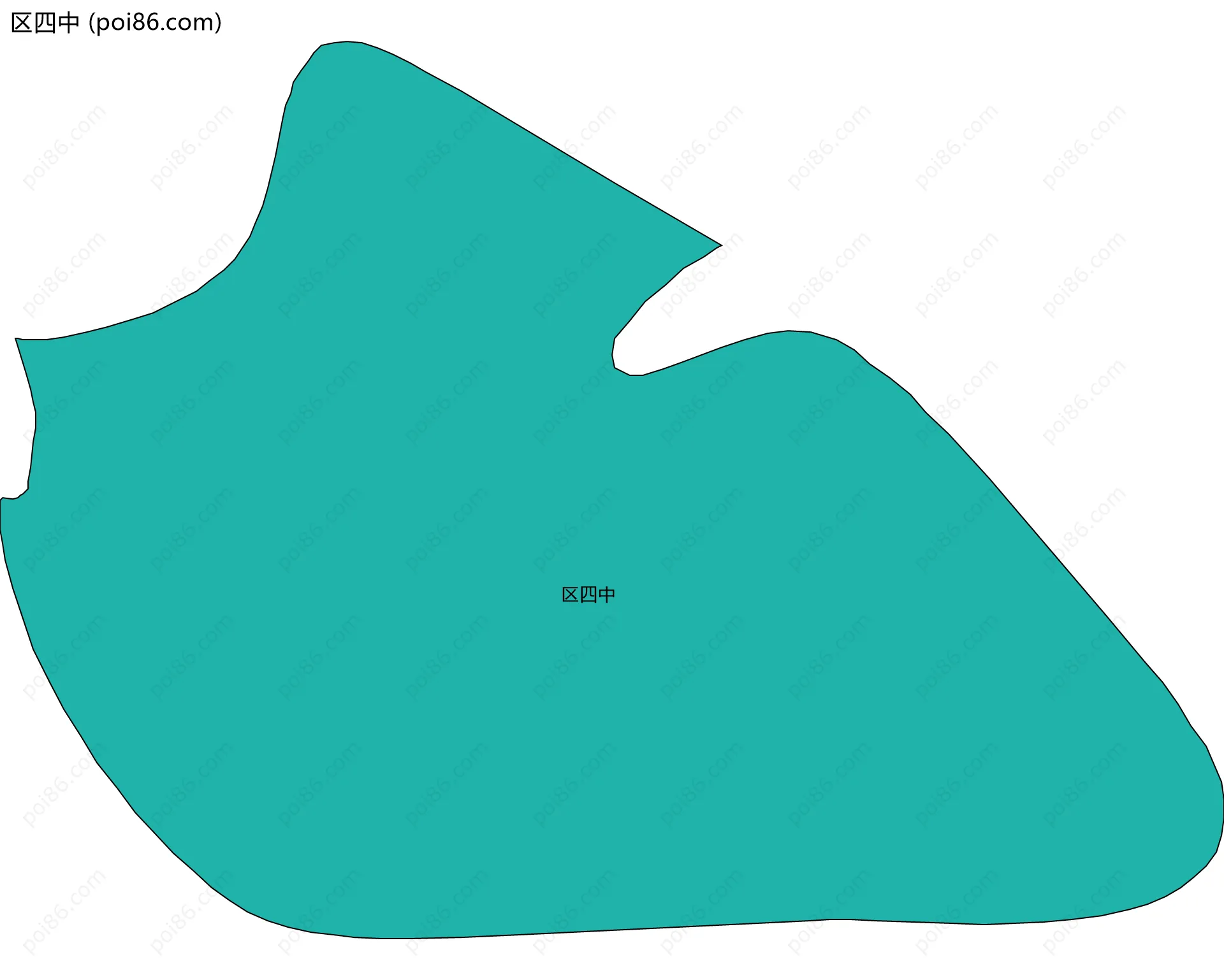 区四中边界地图