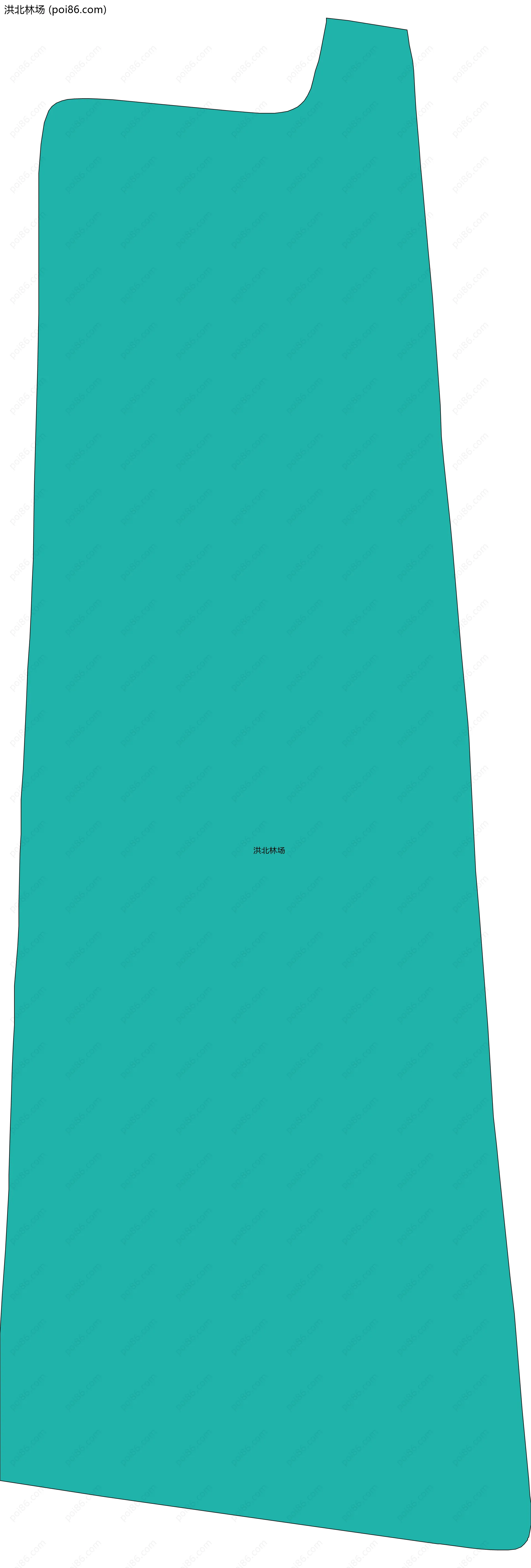 洪北林场边界地图