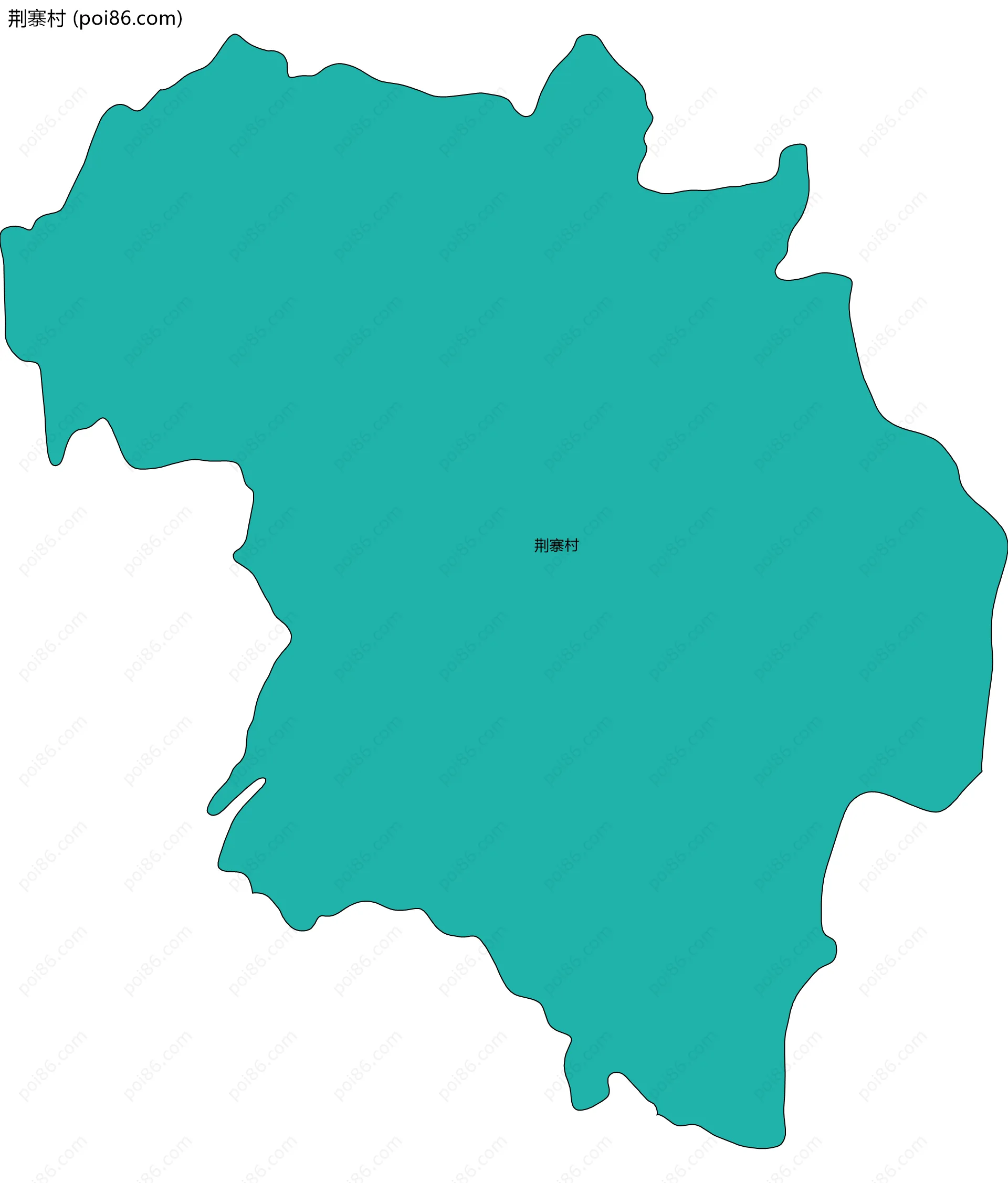 荆寨村边界地图