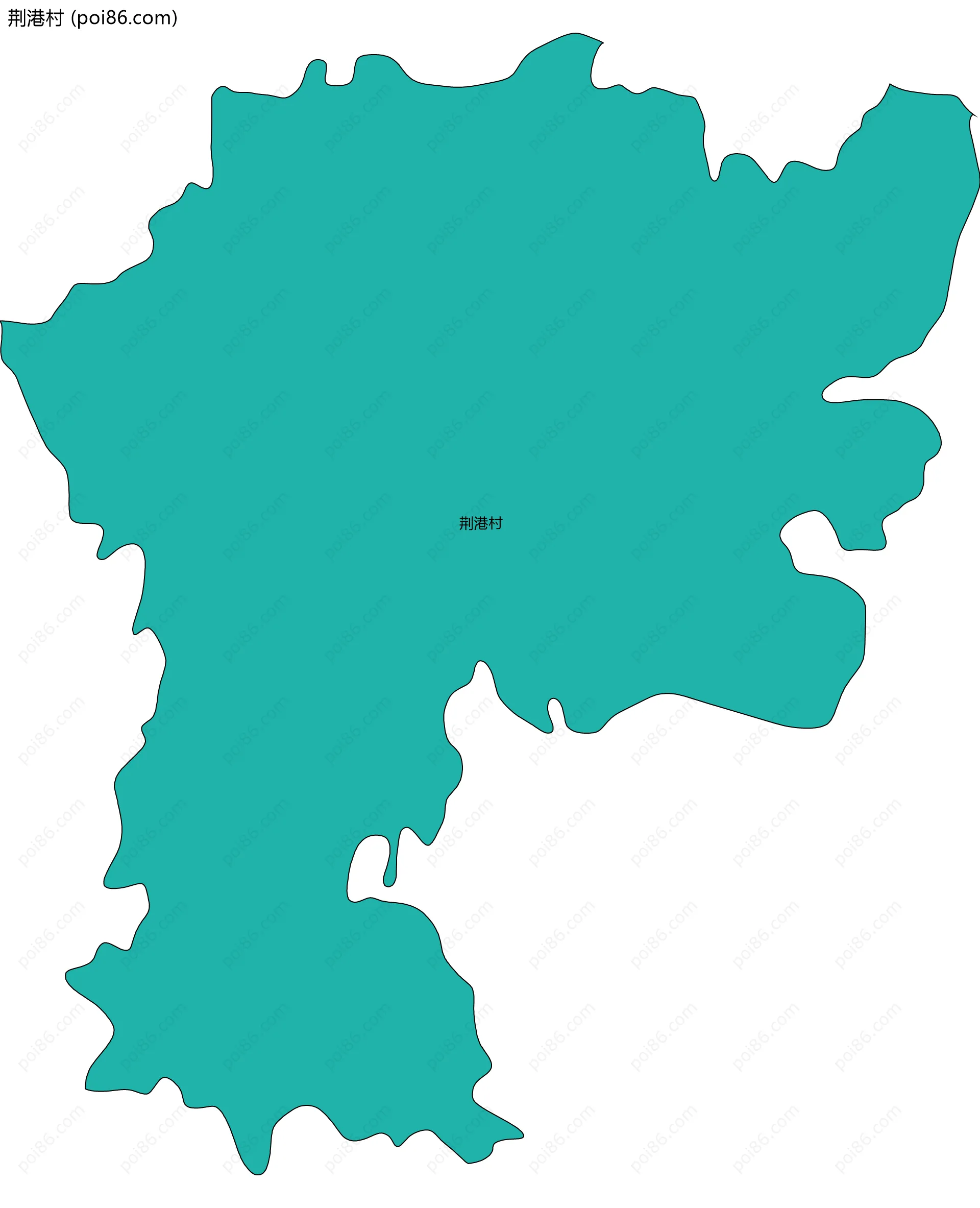 荆港村边界地图