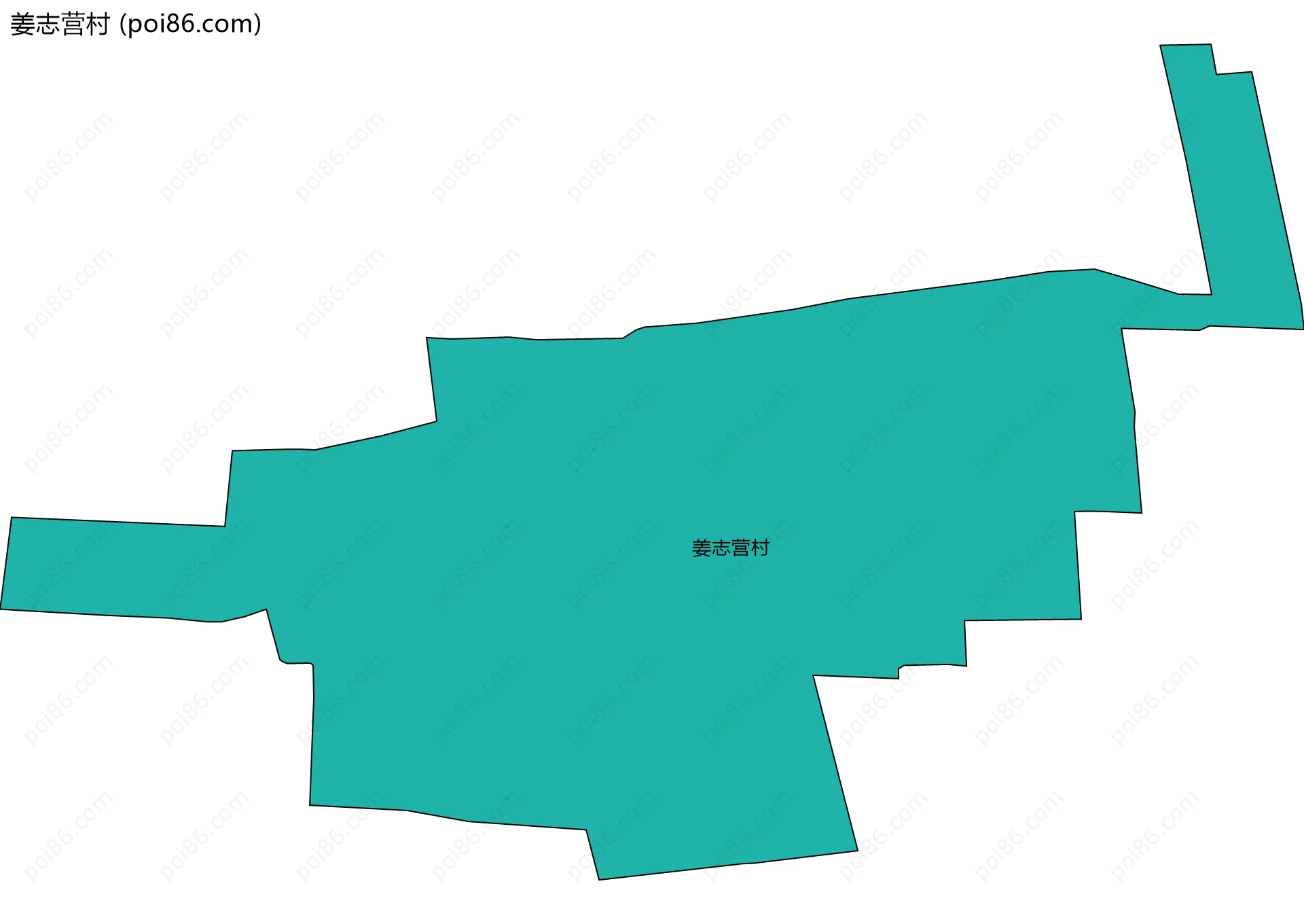 姜志营村边界地图