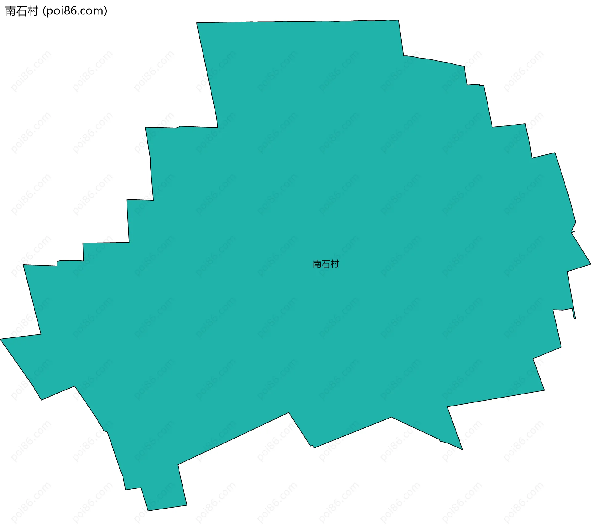 南石村边界地图