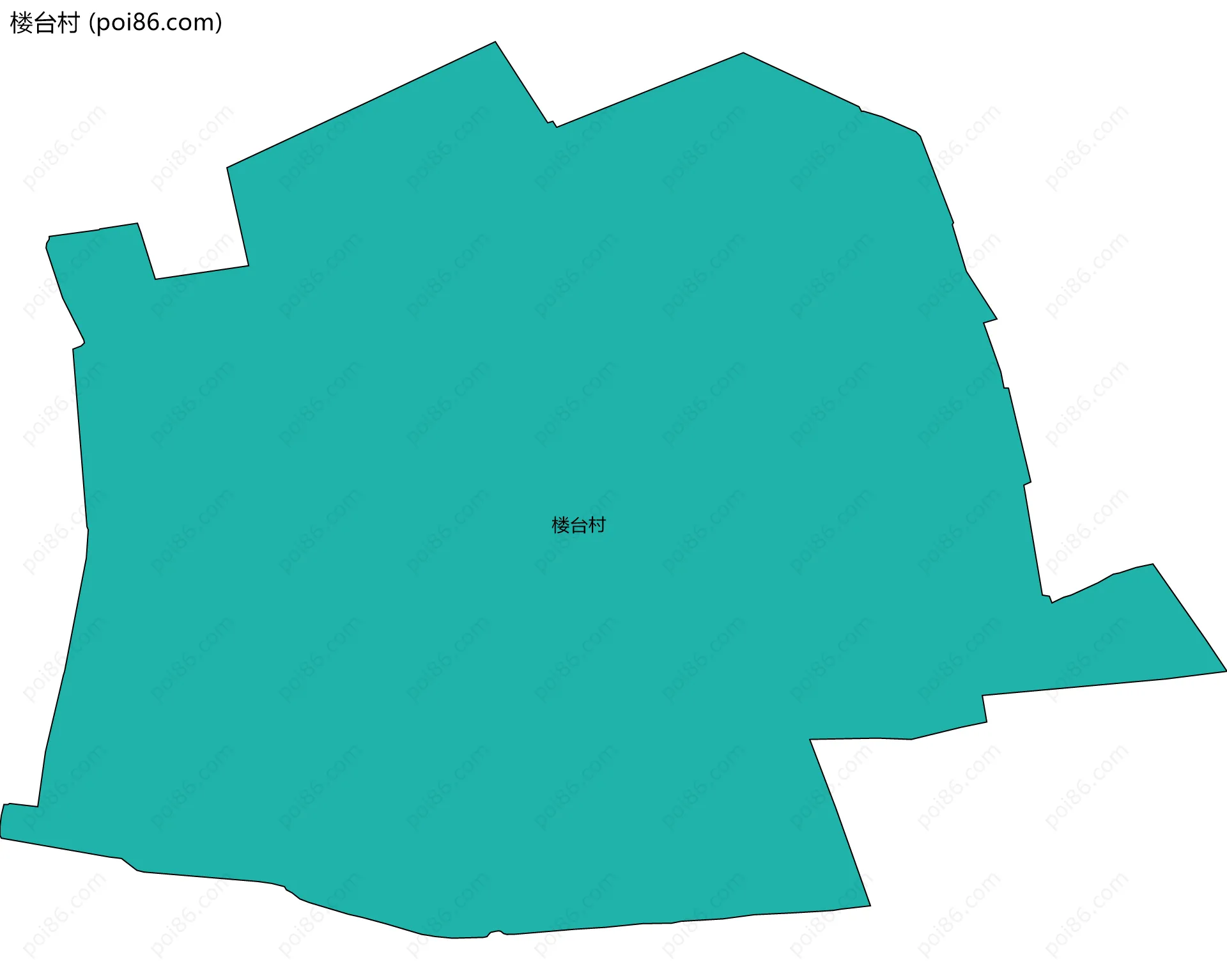 楼台村边界地图