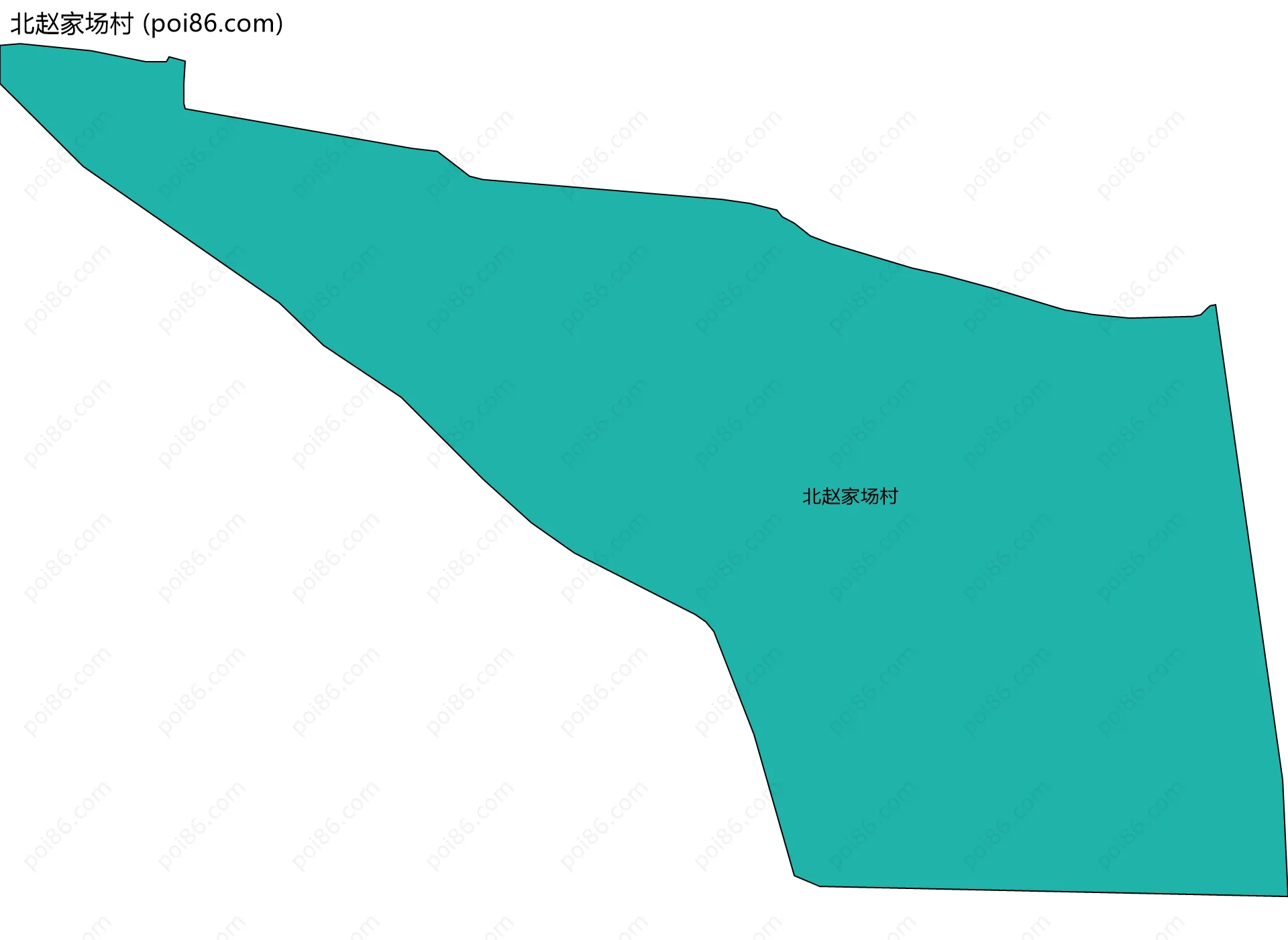 北赵家场村边界地图