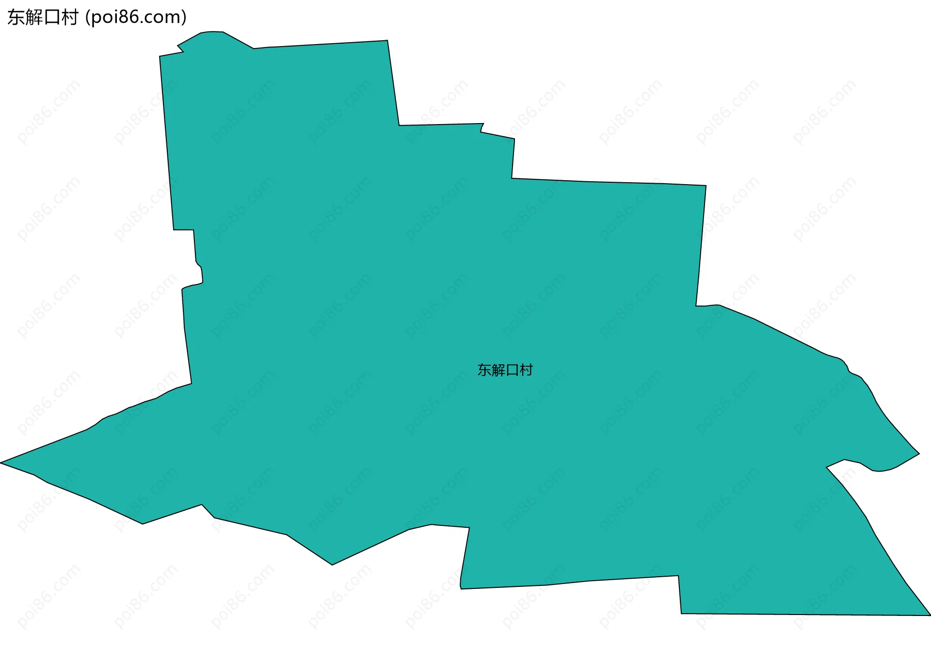 东解口村边界地图