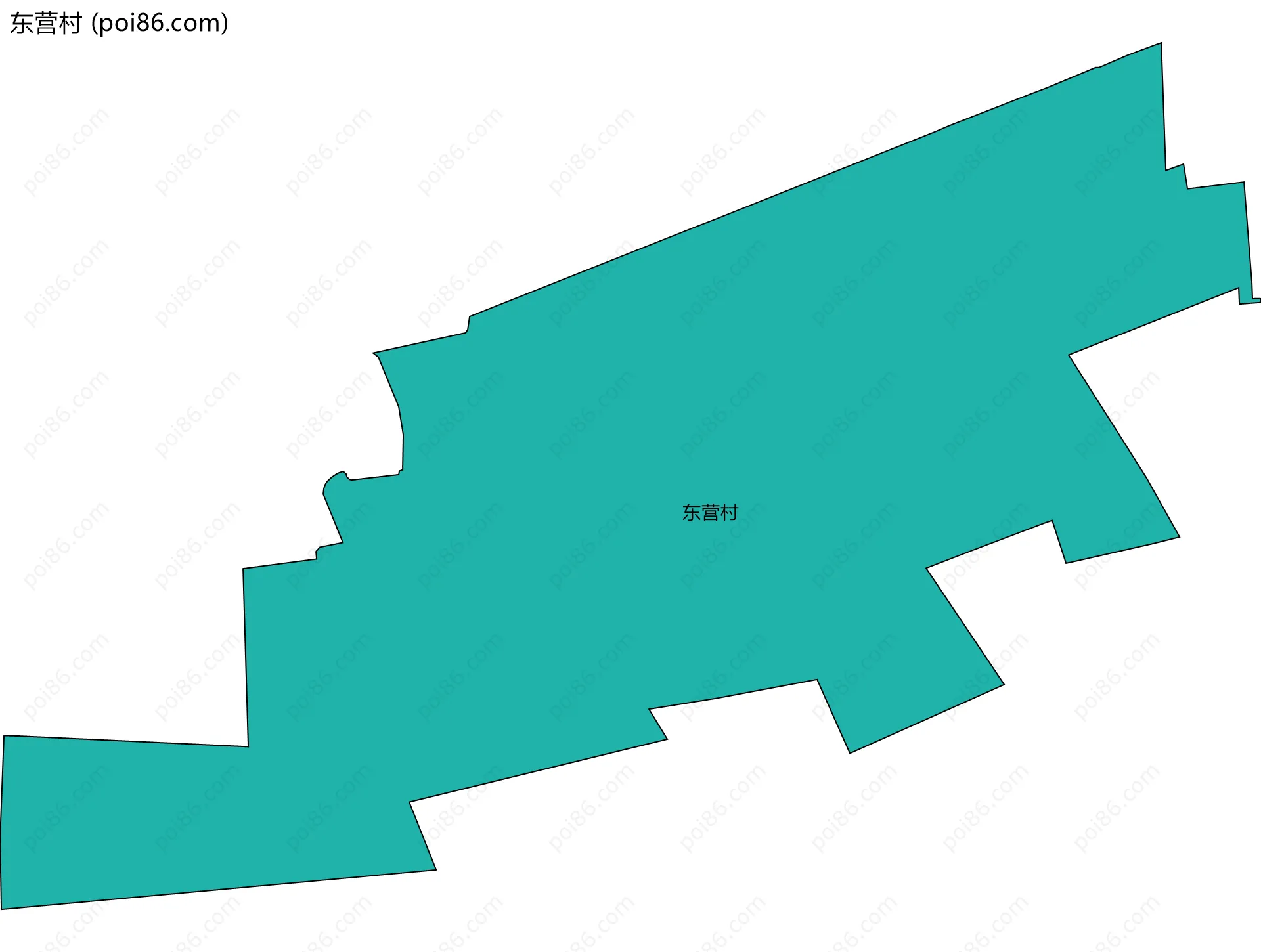 东营村边界地图
