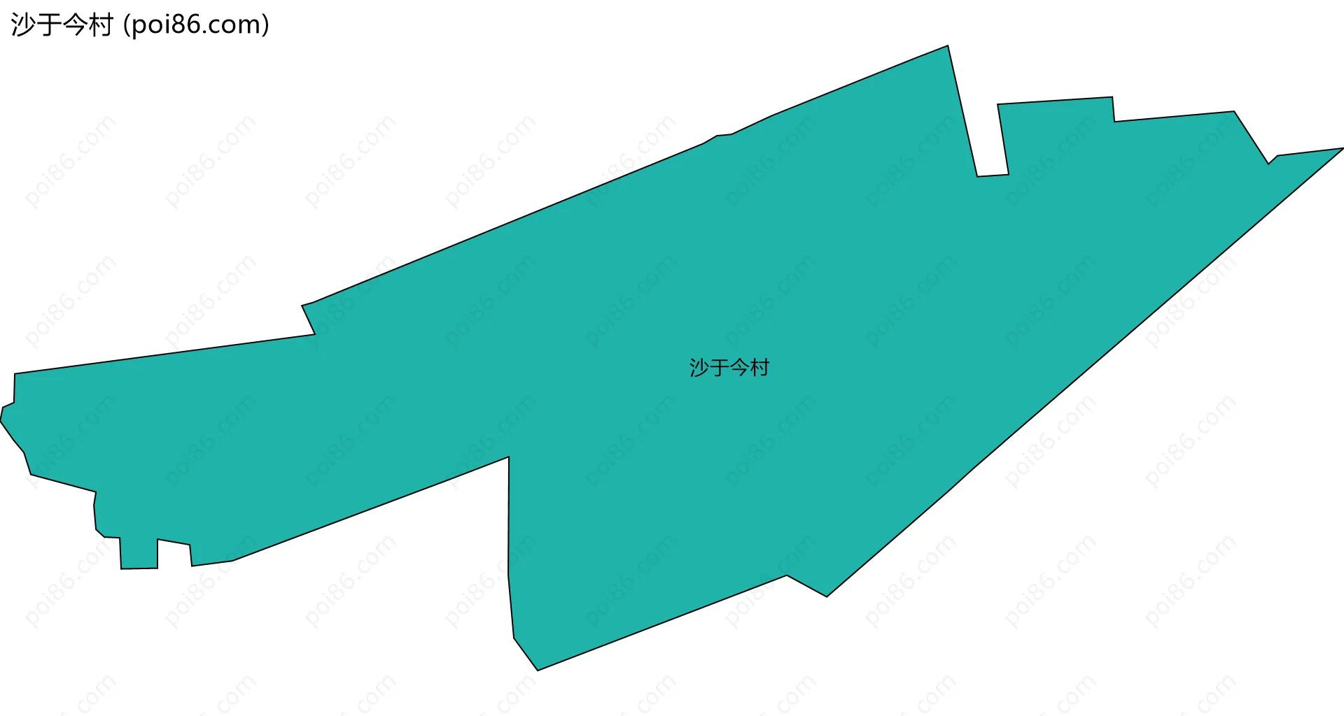 沙于今村边界地图
