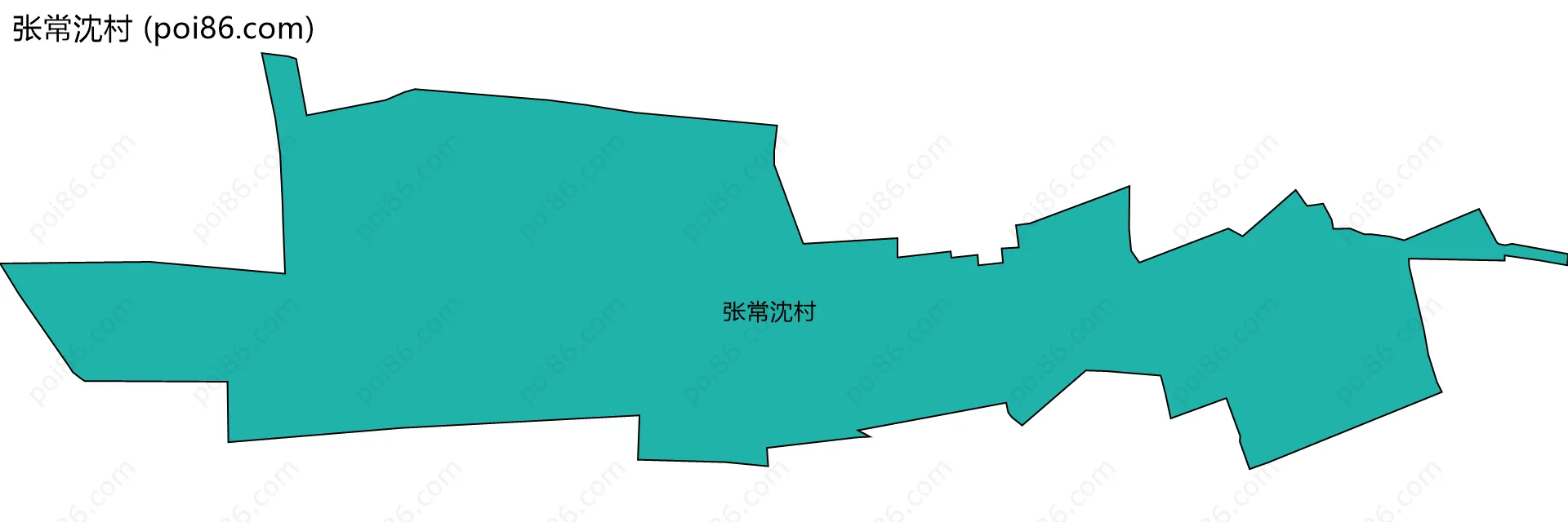 张常沈村边界地图