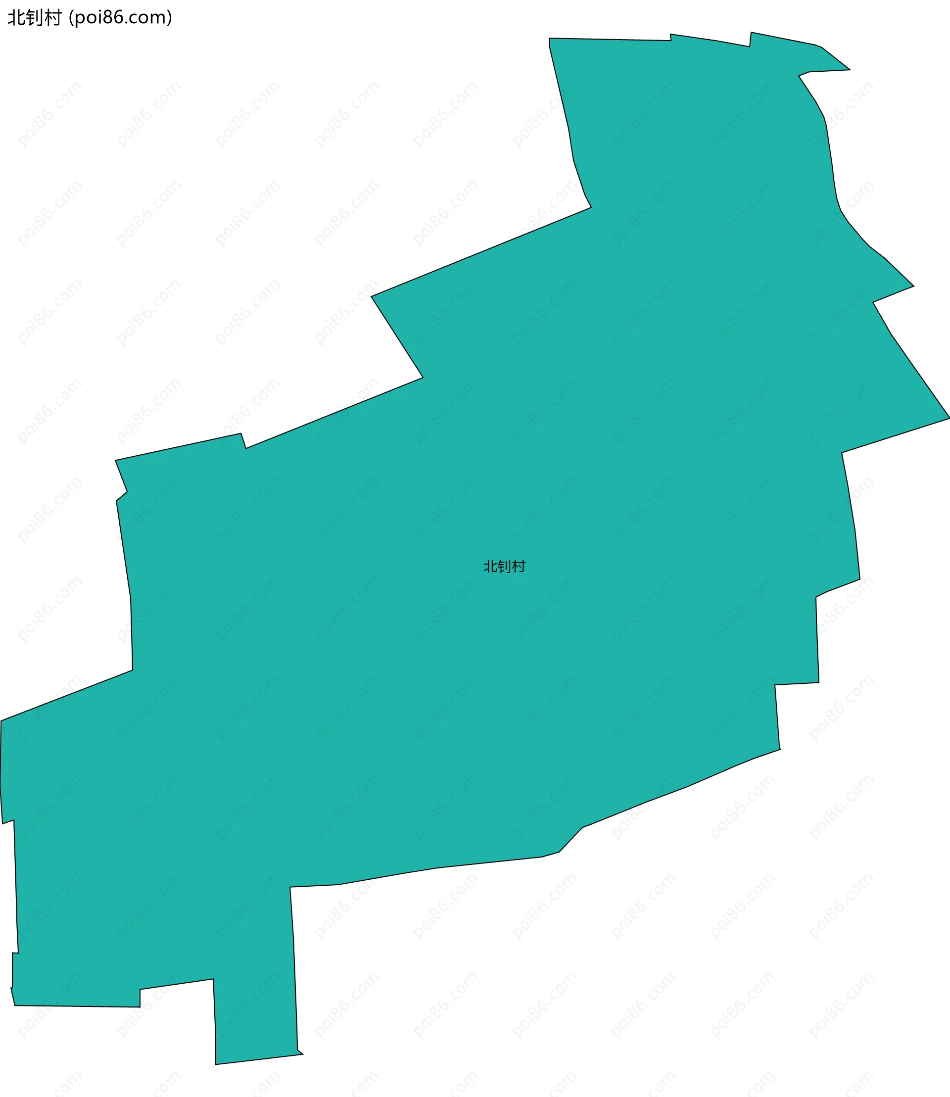 北钊村边界地图