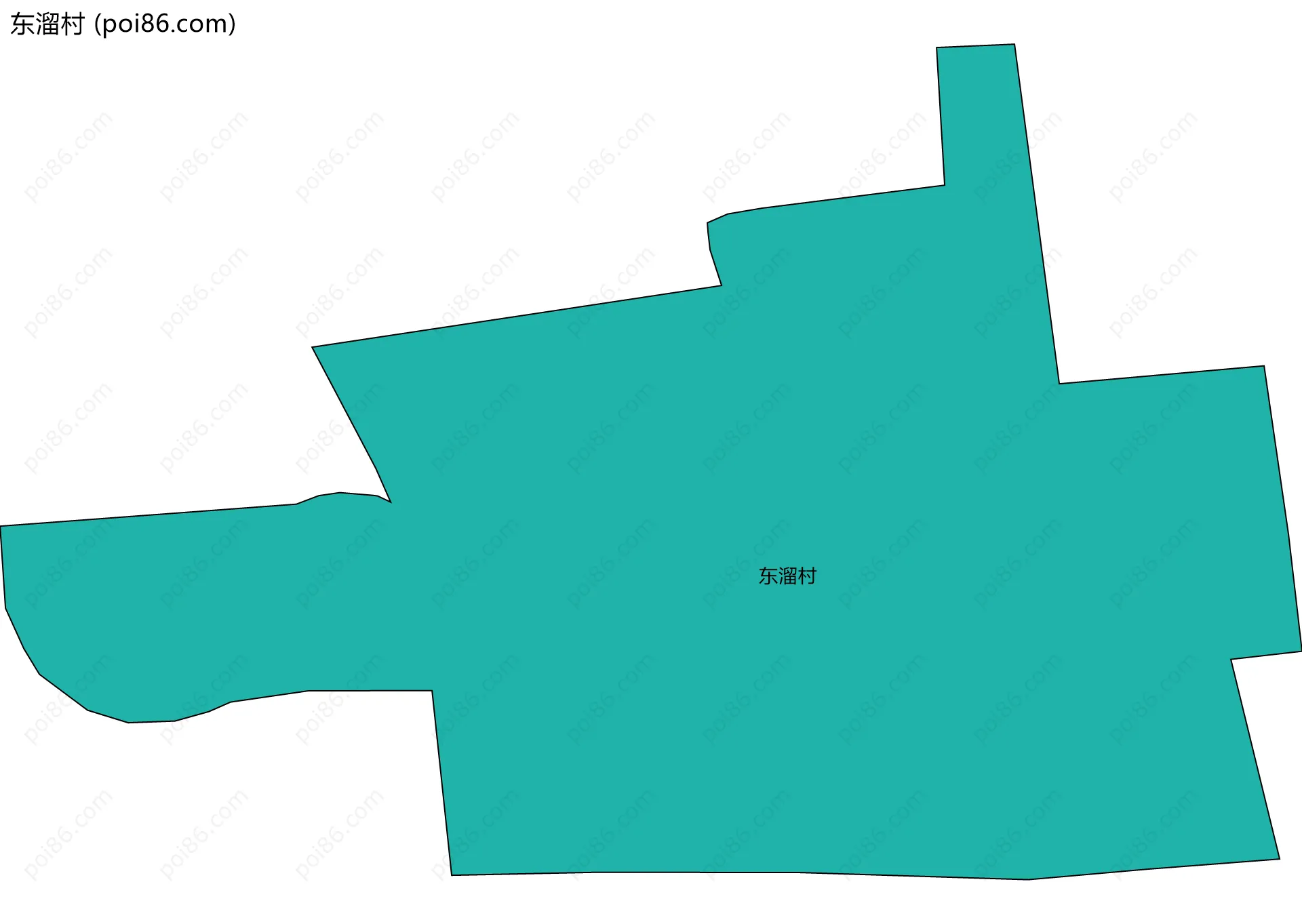东溜村边界地图
