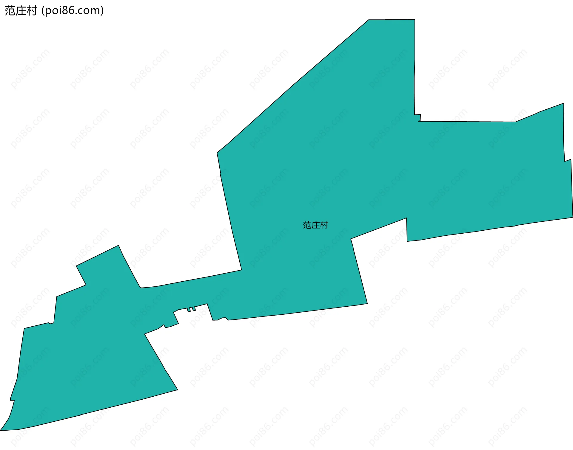 范庄村边界地图