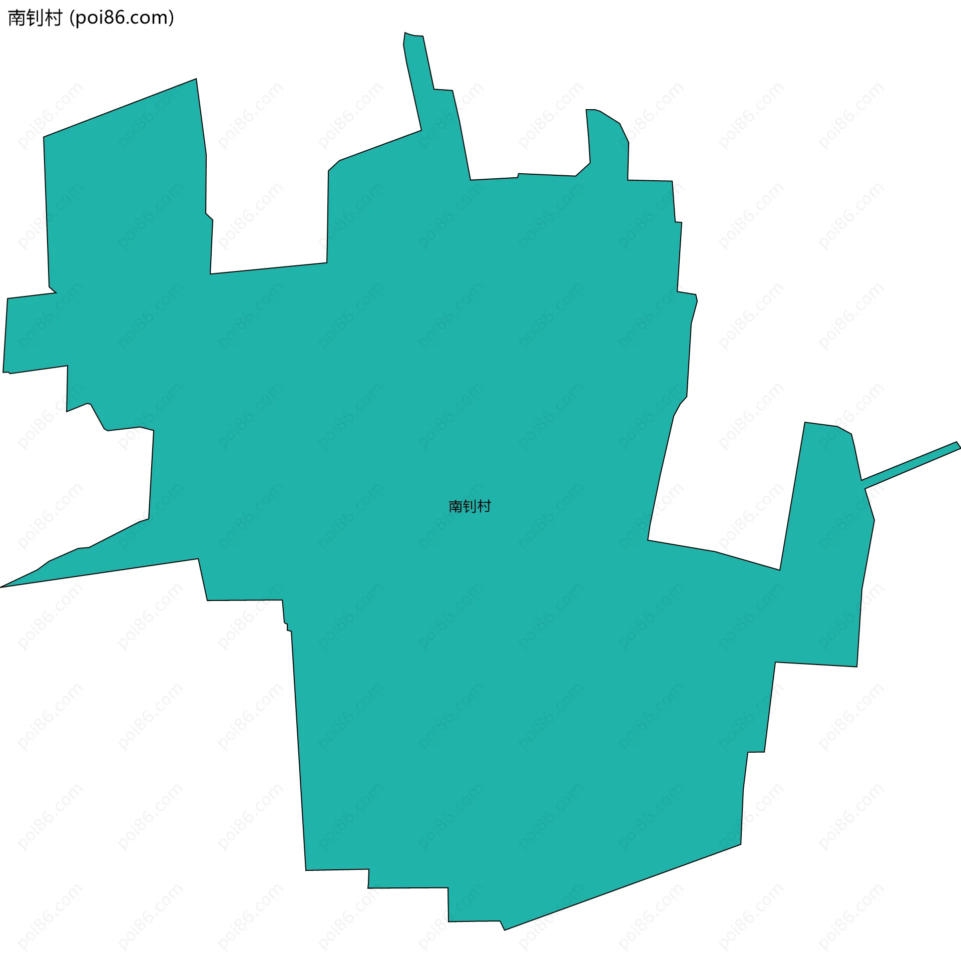 南钊村边界地图