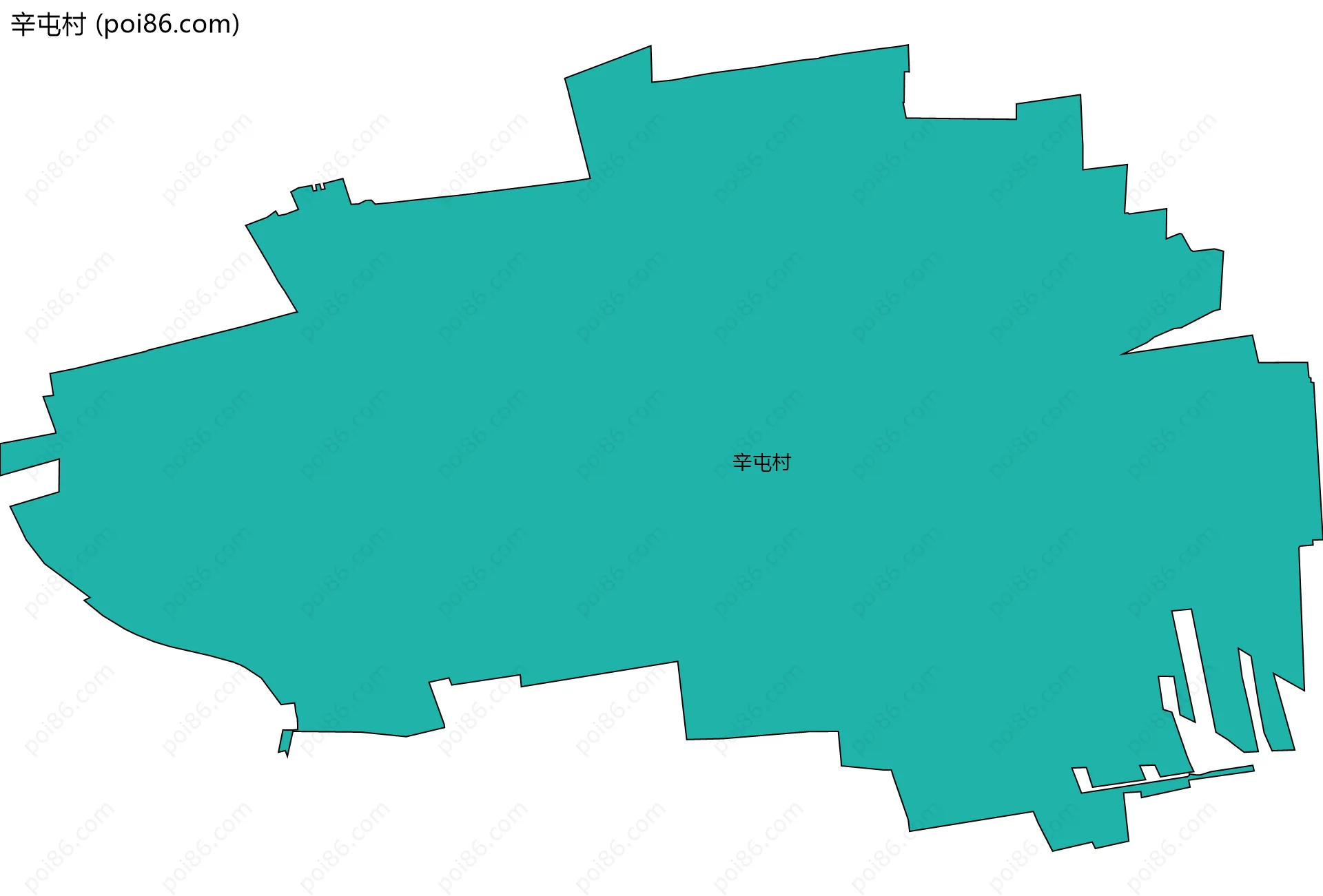 辛屯村边界地图