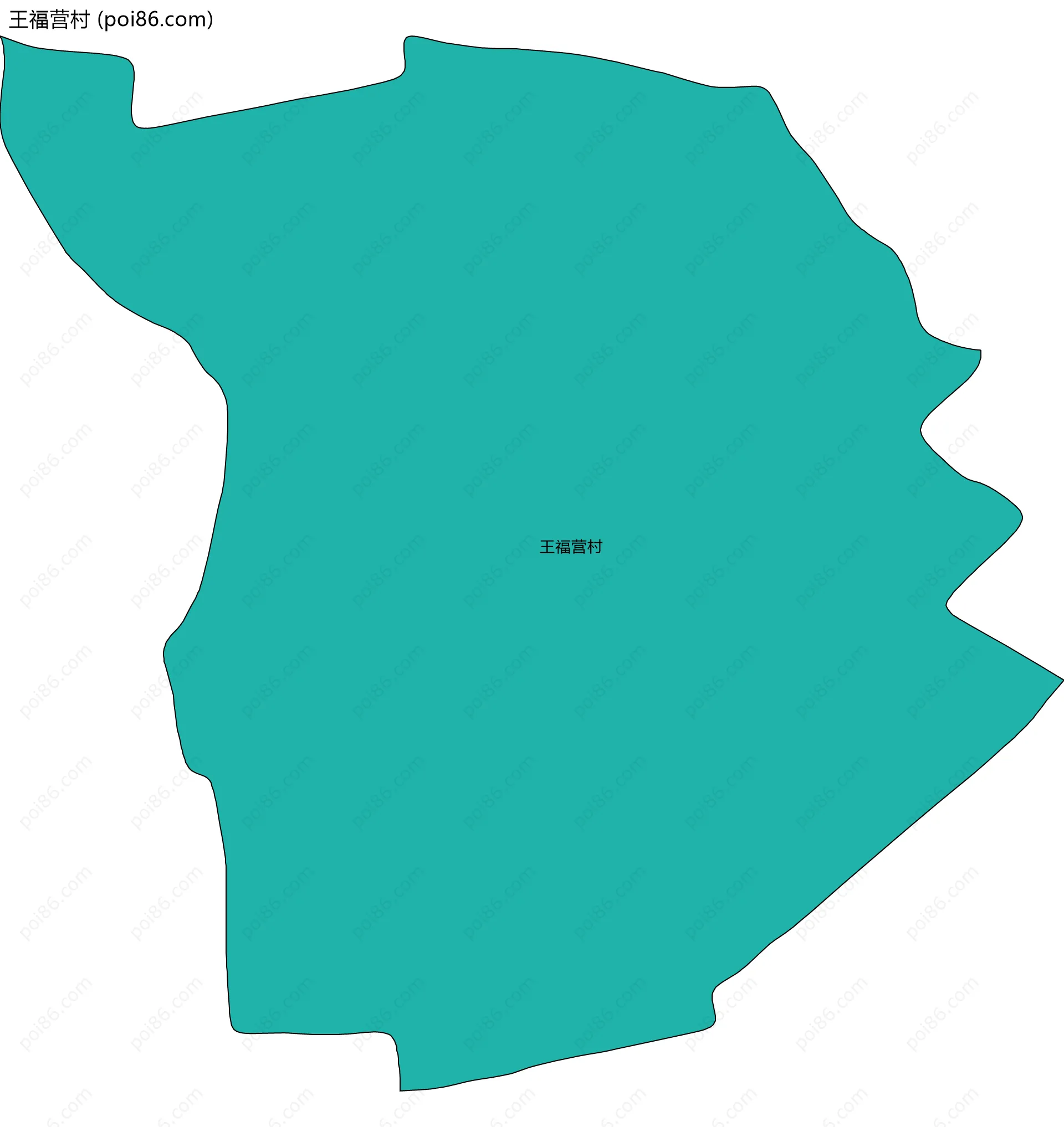 王福营村边界地图