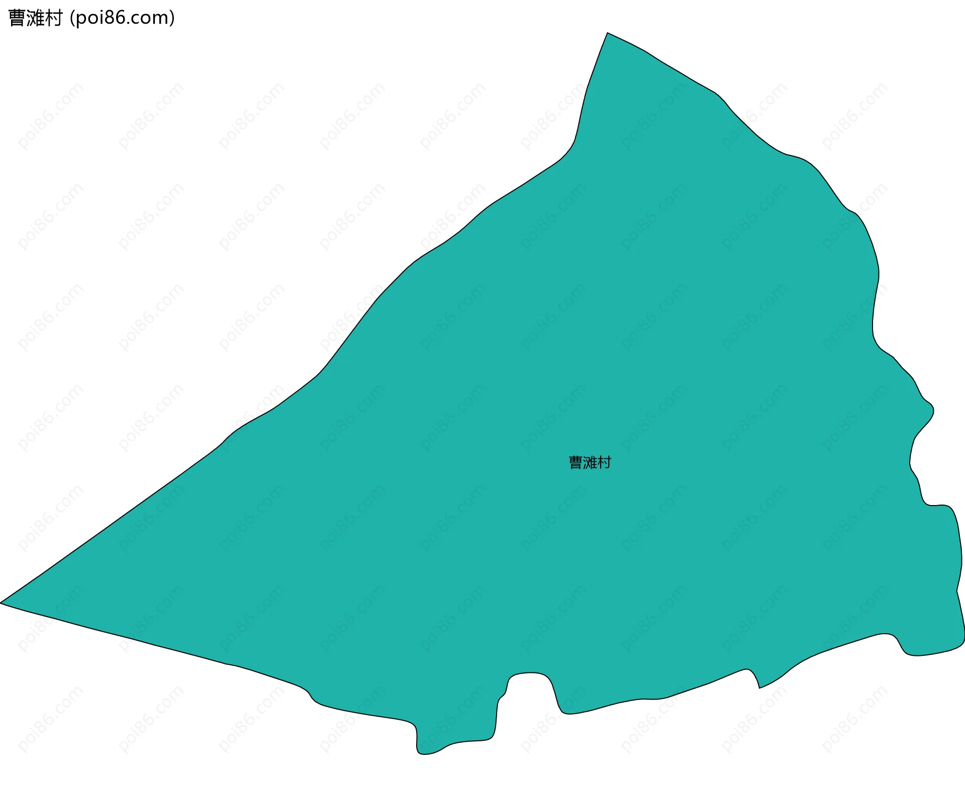 曹滩村边界地图