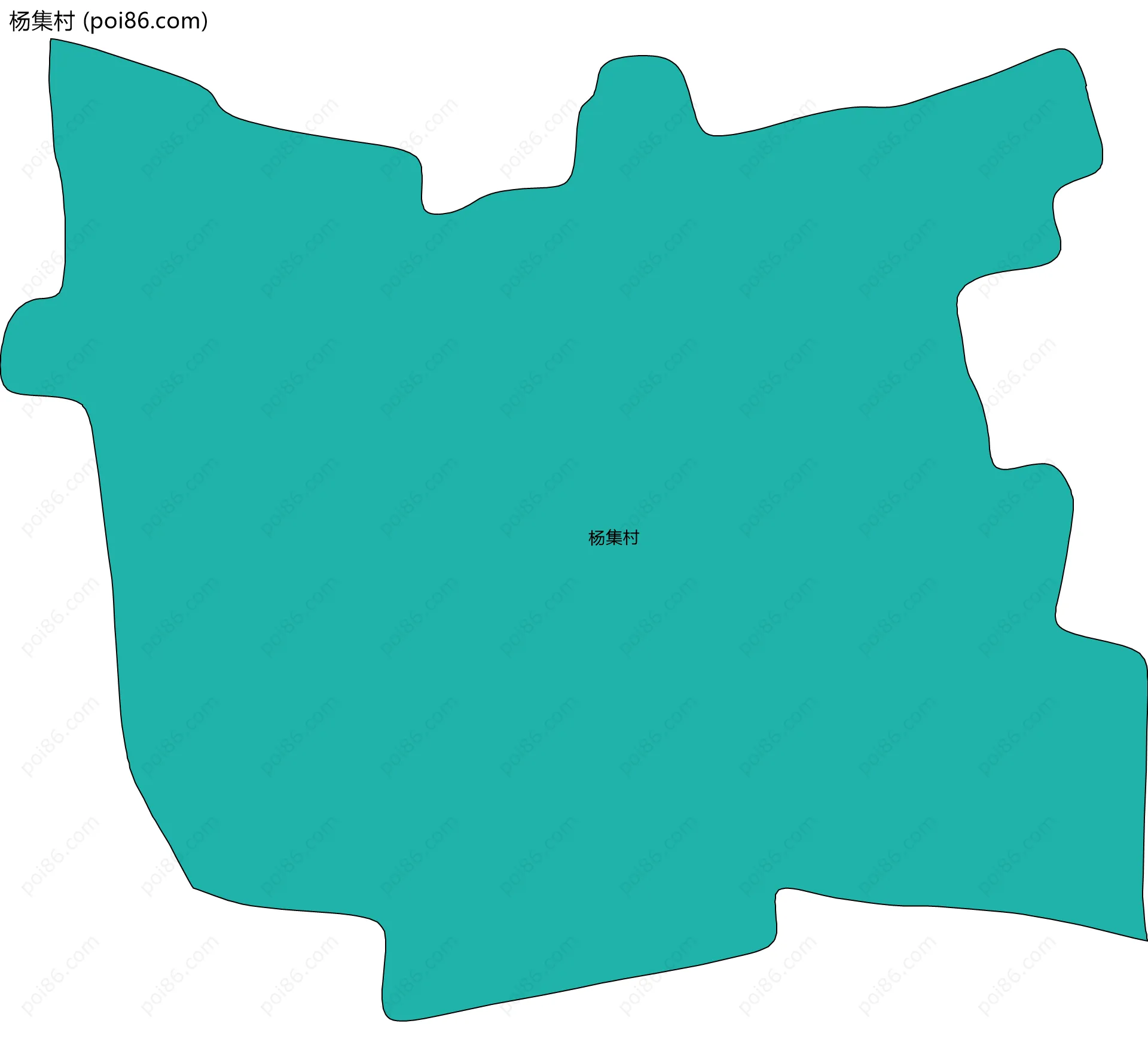 杨集村边界地图