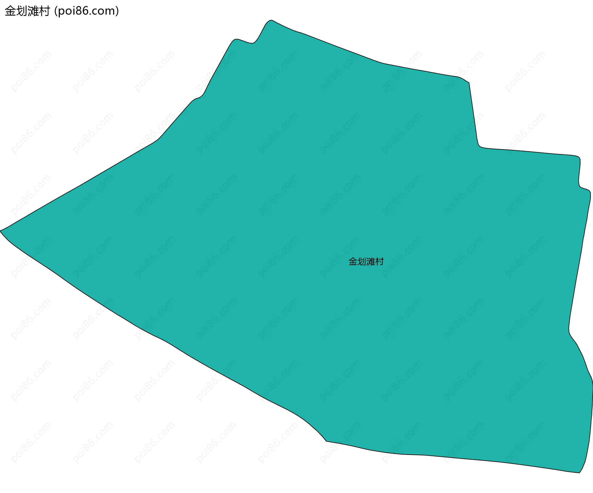 金划滩村边界地图