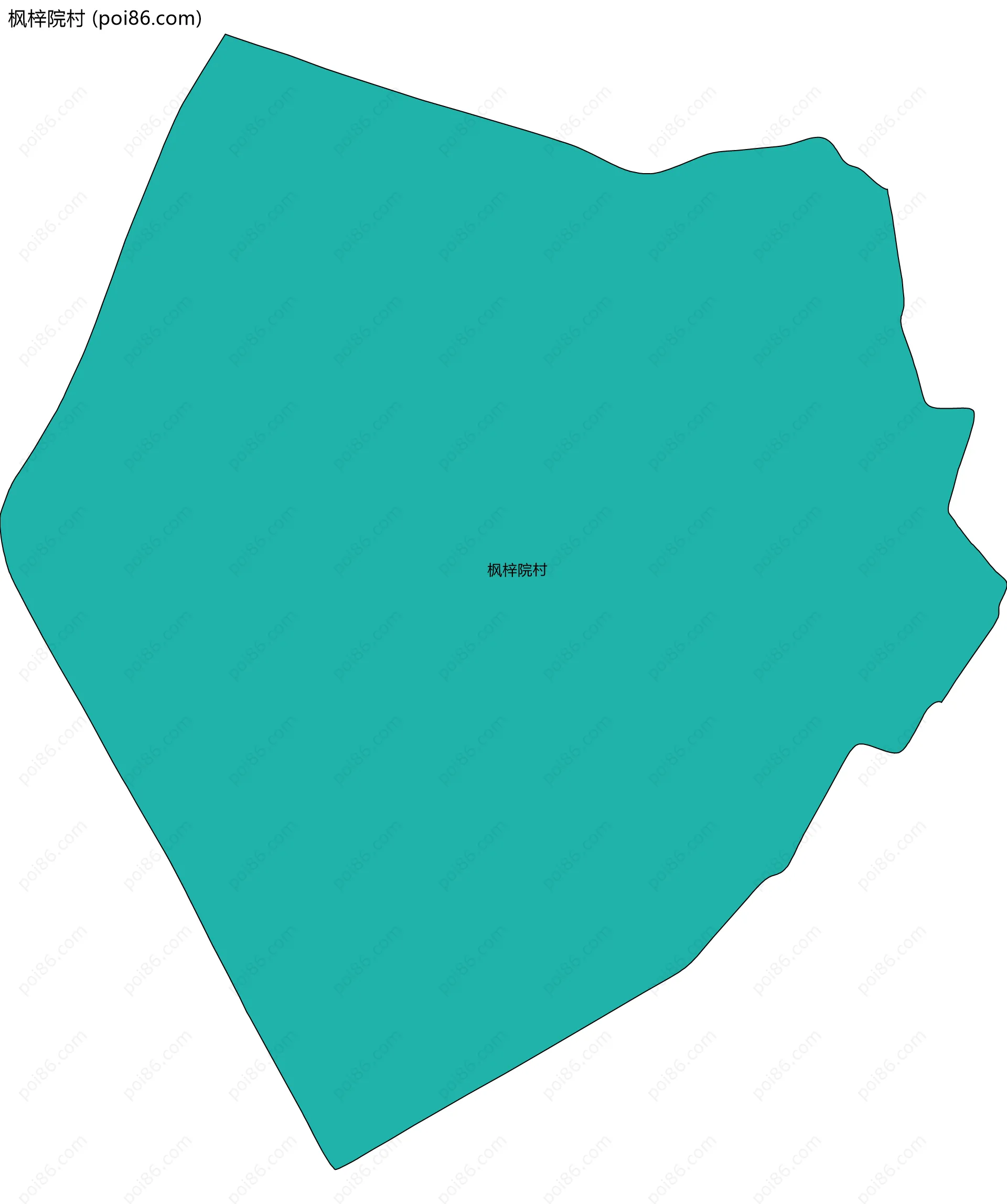 枫梓院村边界地图