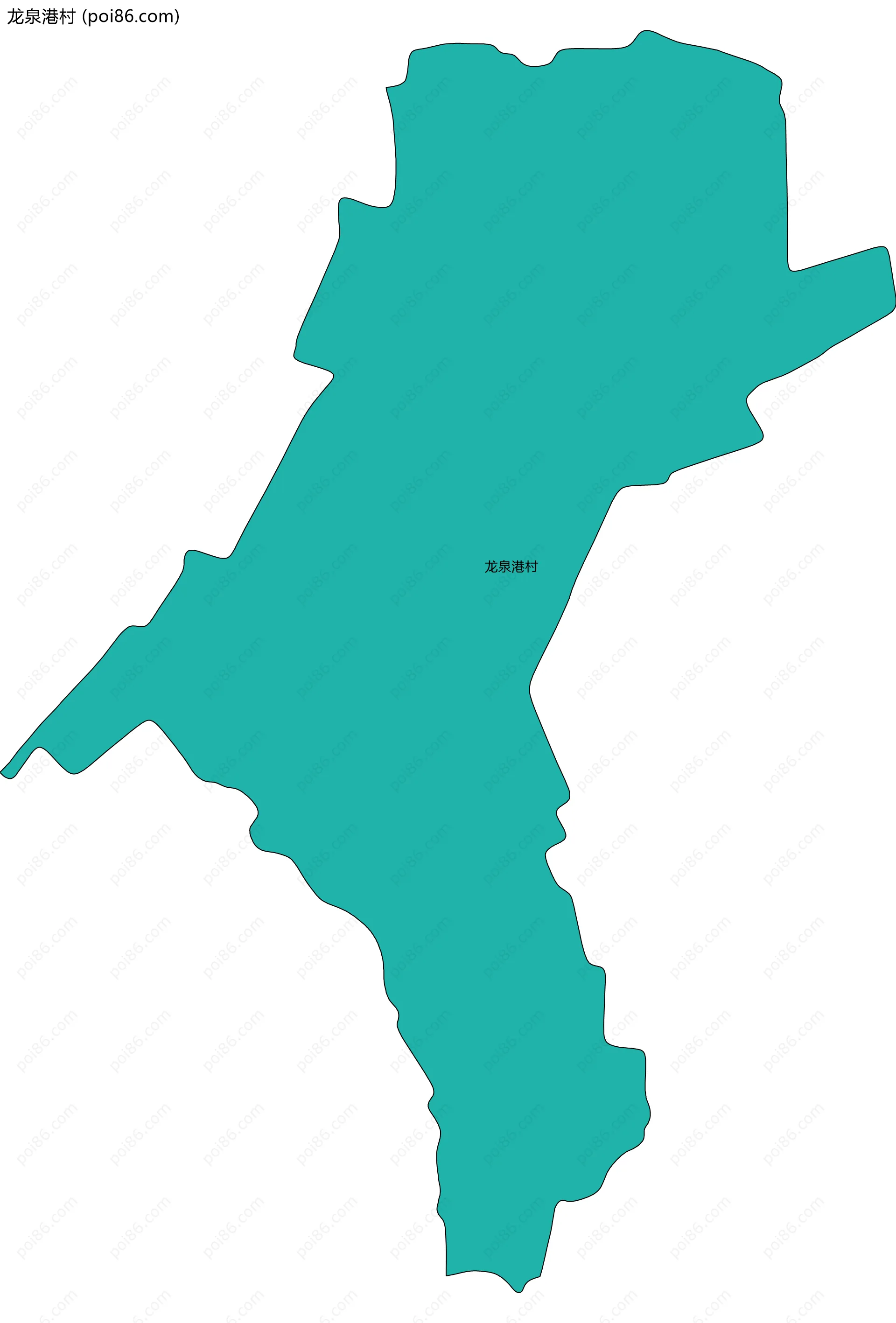 龙泉港村边界地图