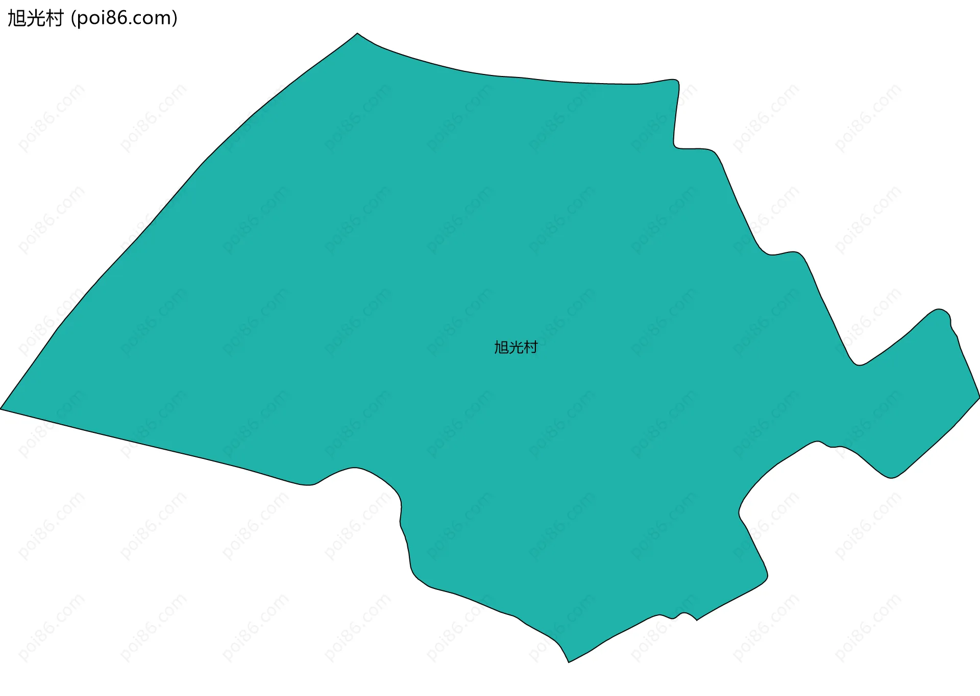 旭光村边界地图