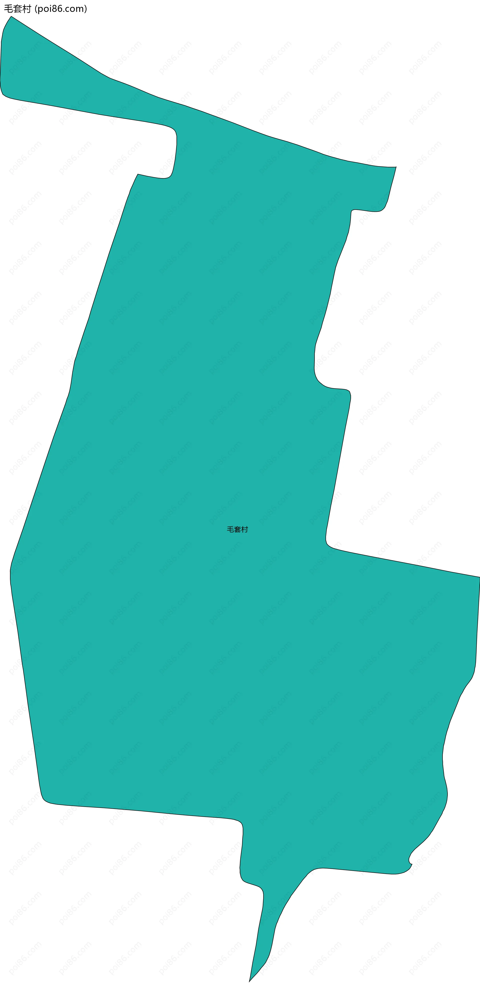 毛套村边界地图