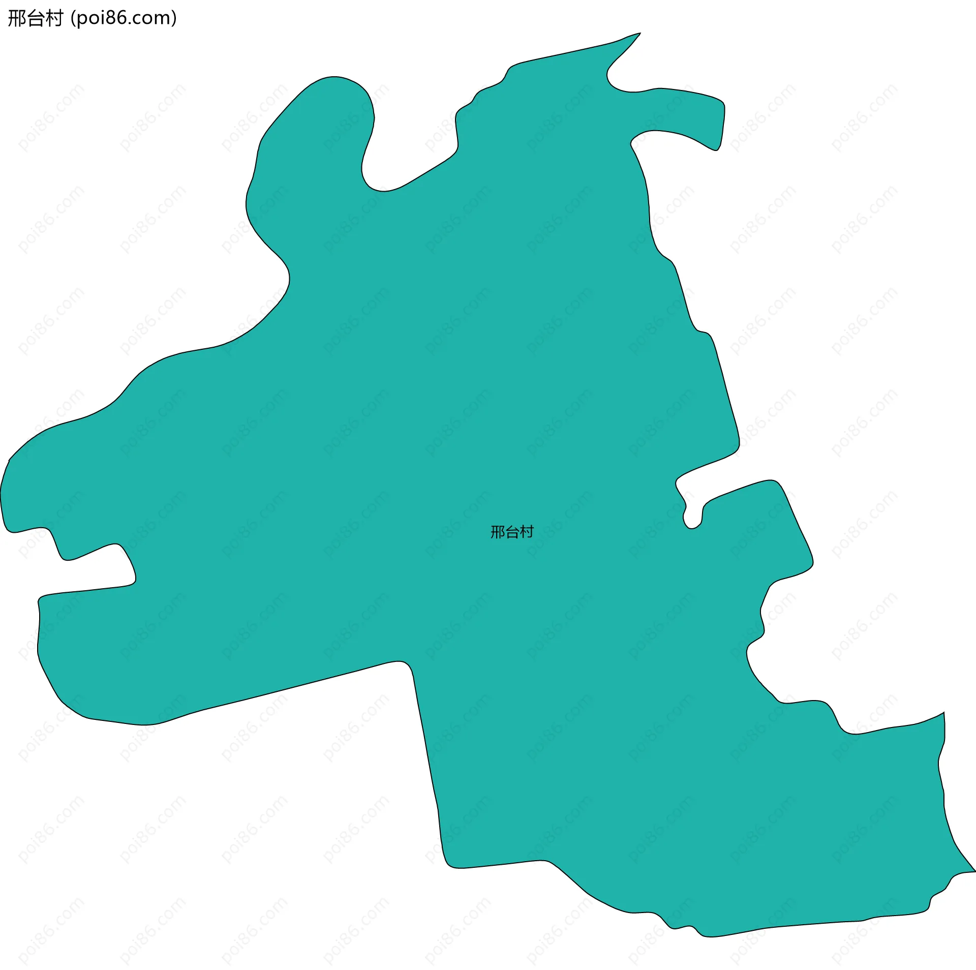 邢台村边界地图