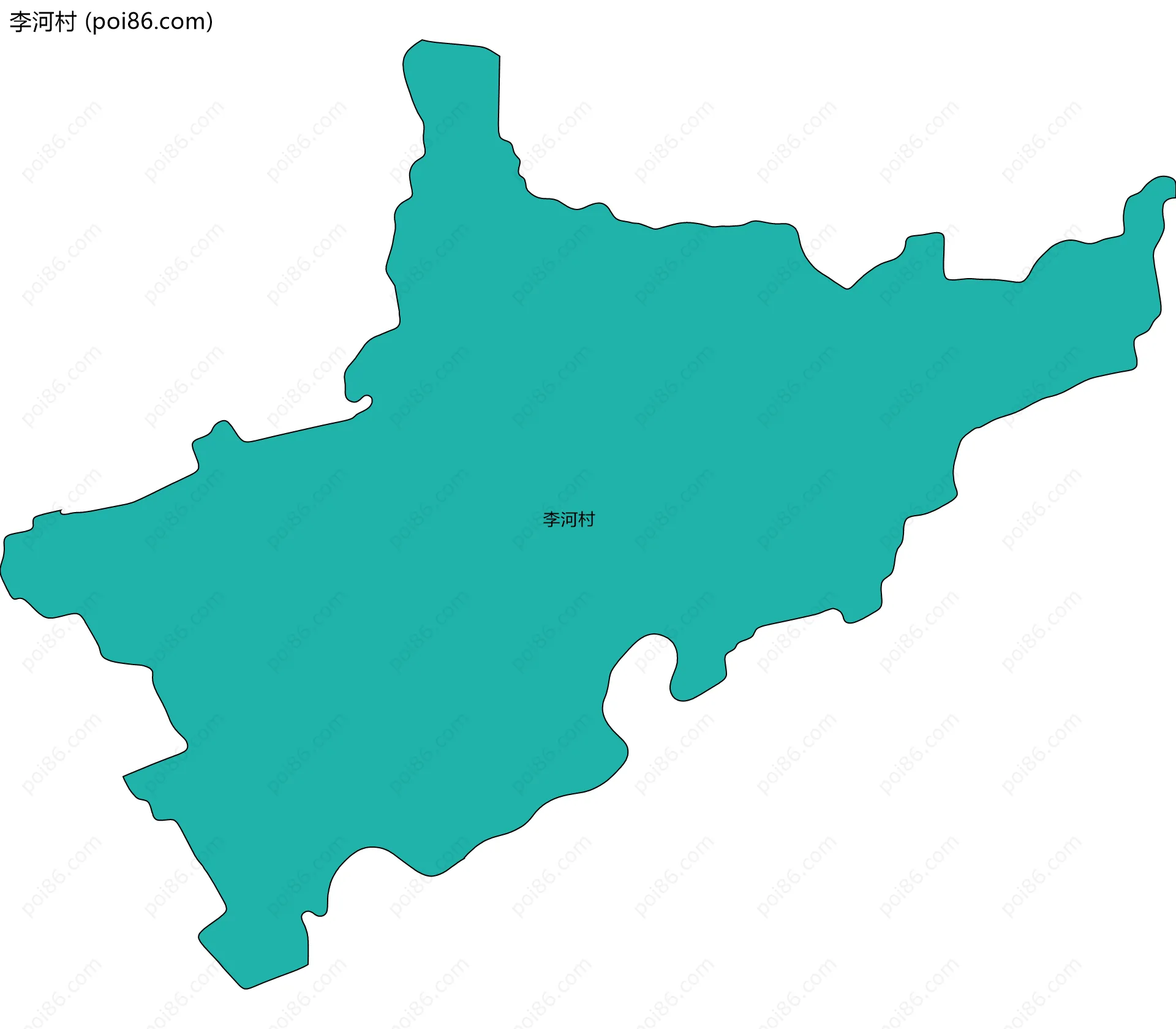 李河村边界地图