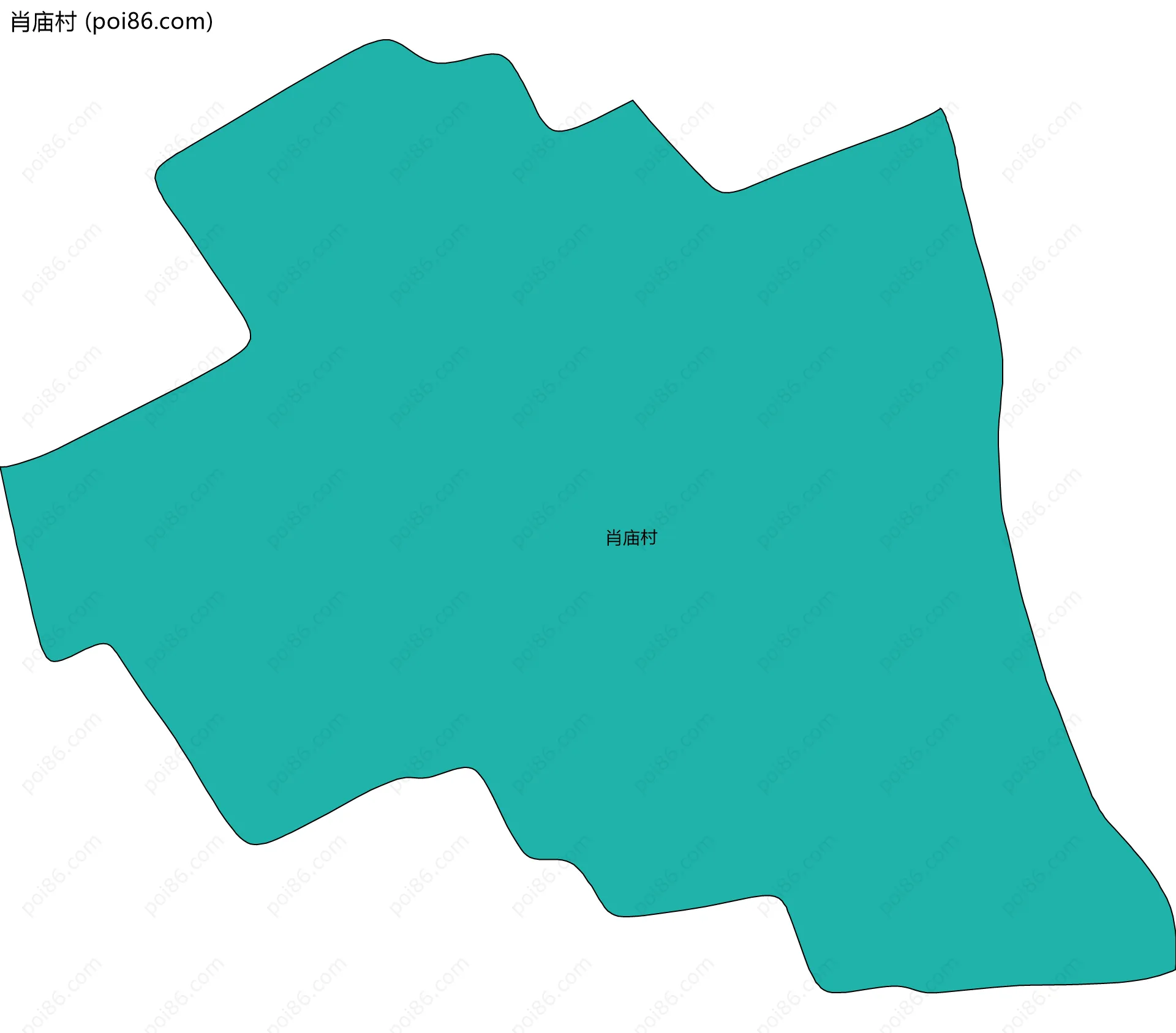 肖庙村边界地图