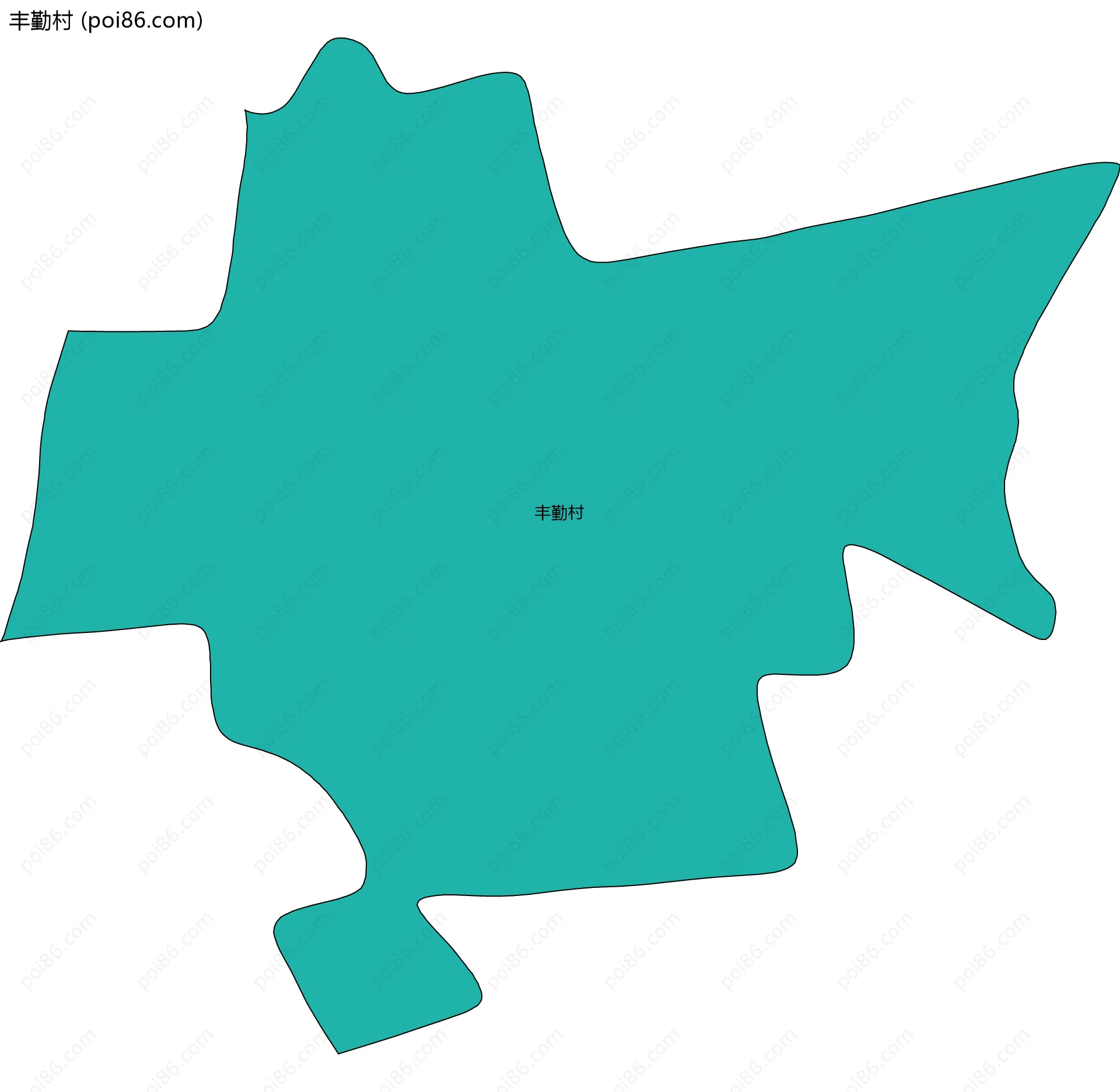 丰勤村边界地图