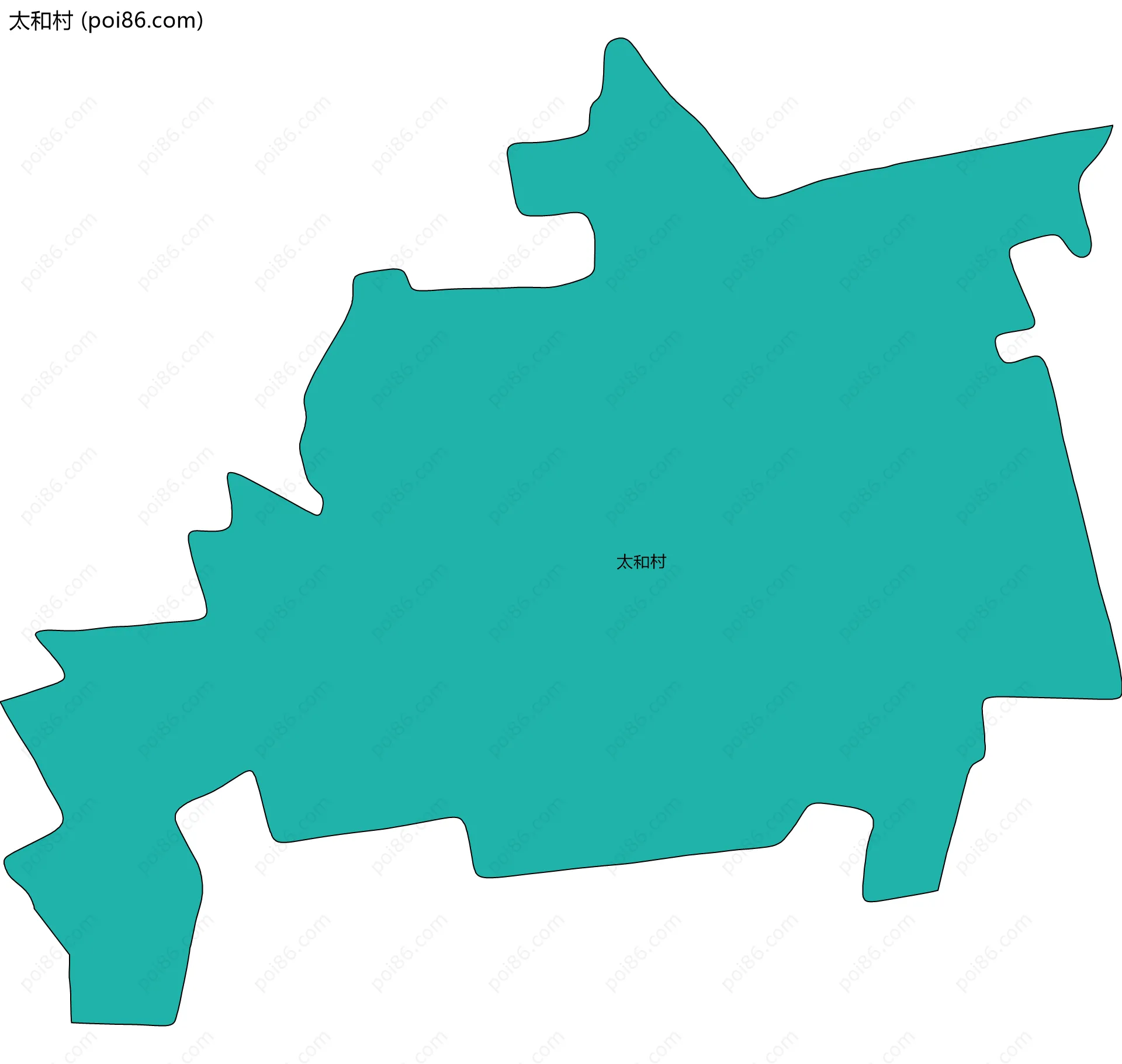 太和村边界地图