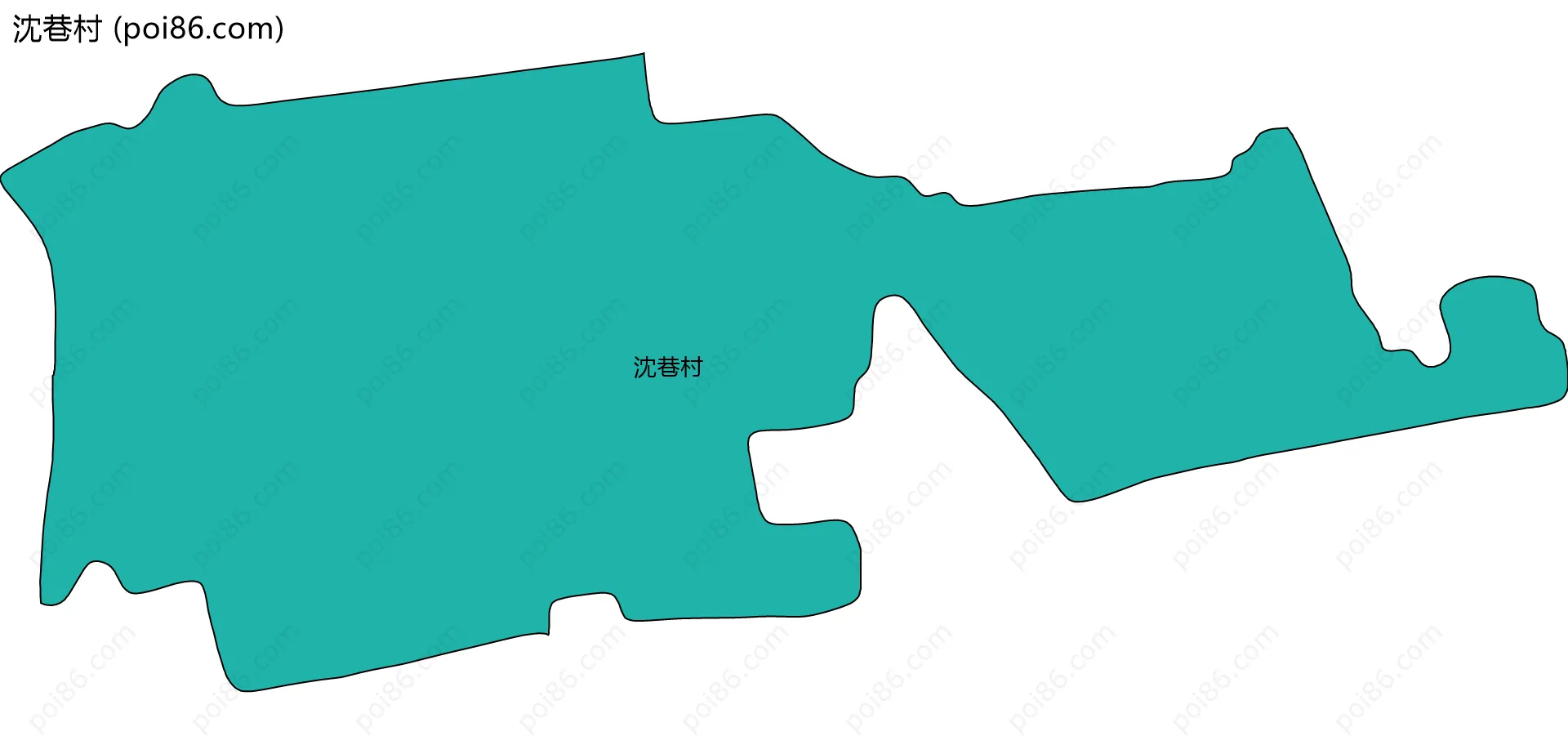 沈巷村边界地图