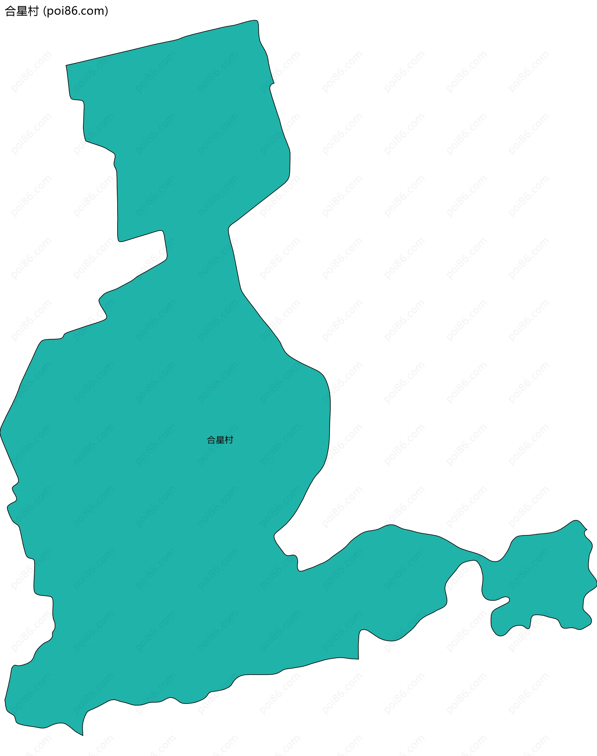 合星村边界地图