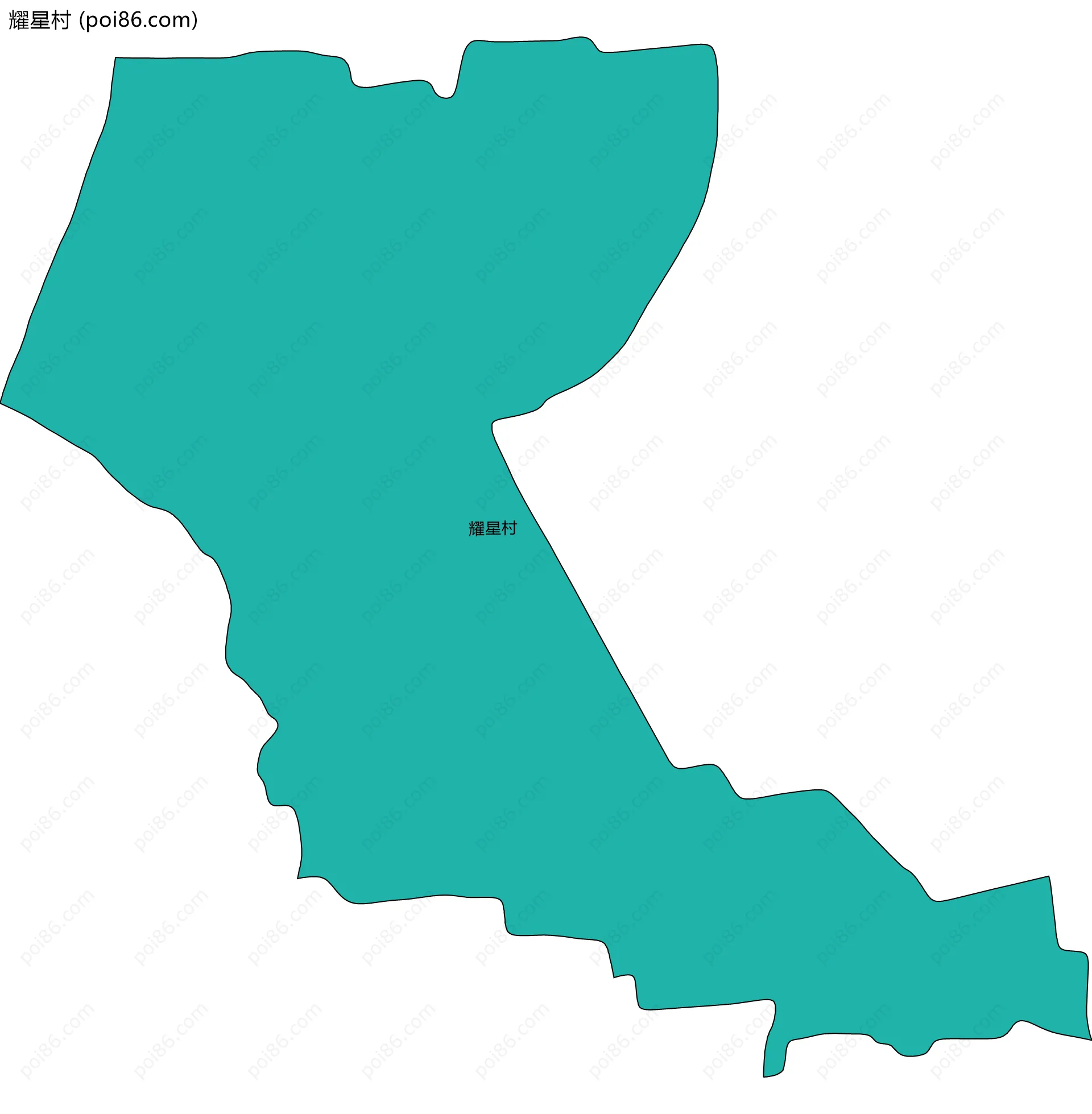 耀星村边界地图
