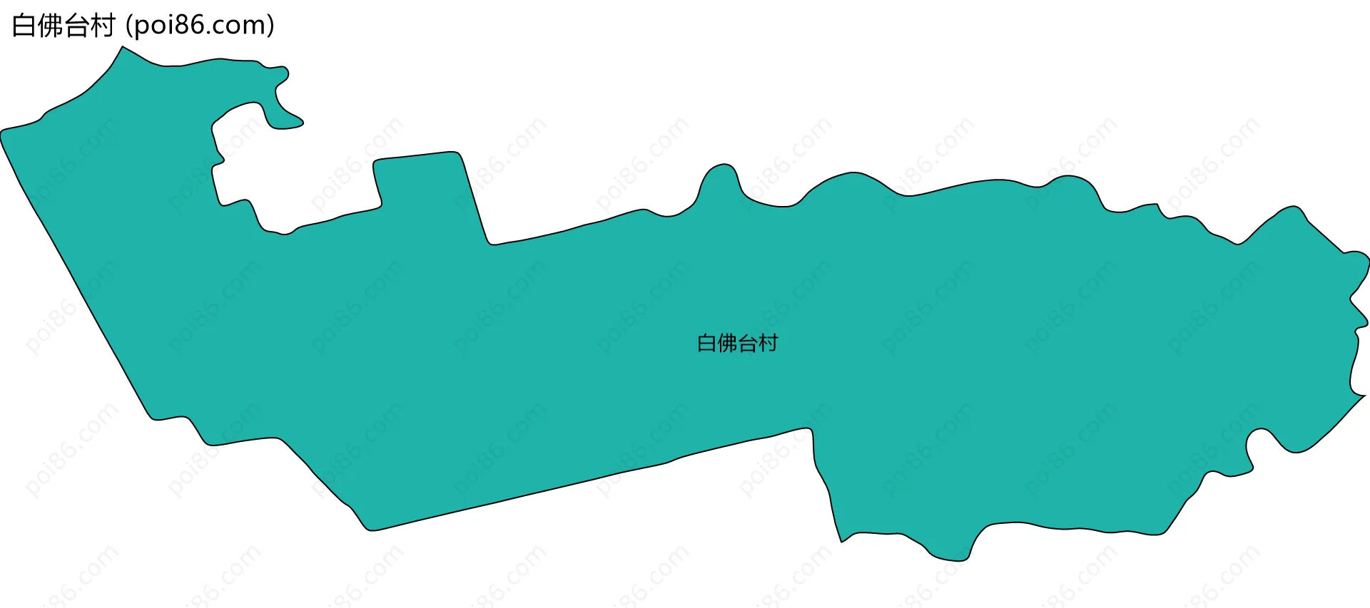 白佛台村边界地图