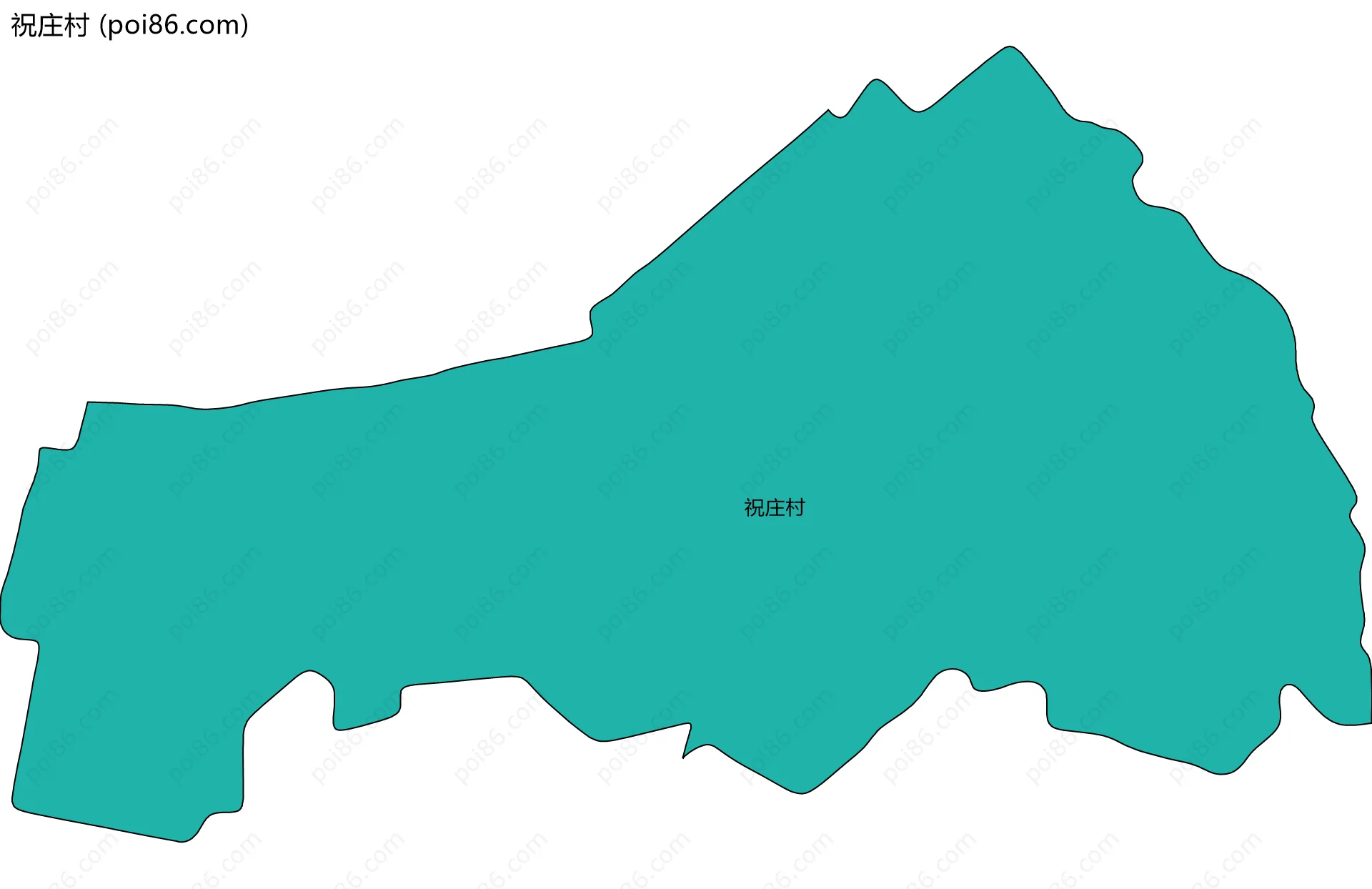 祝庄村边界地图