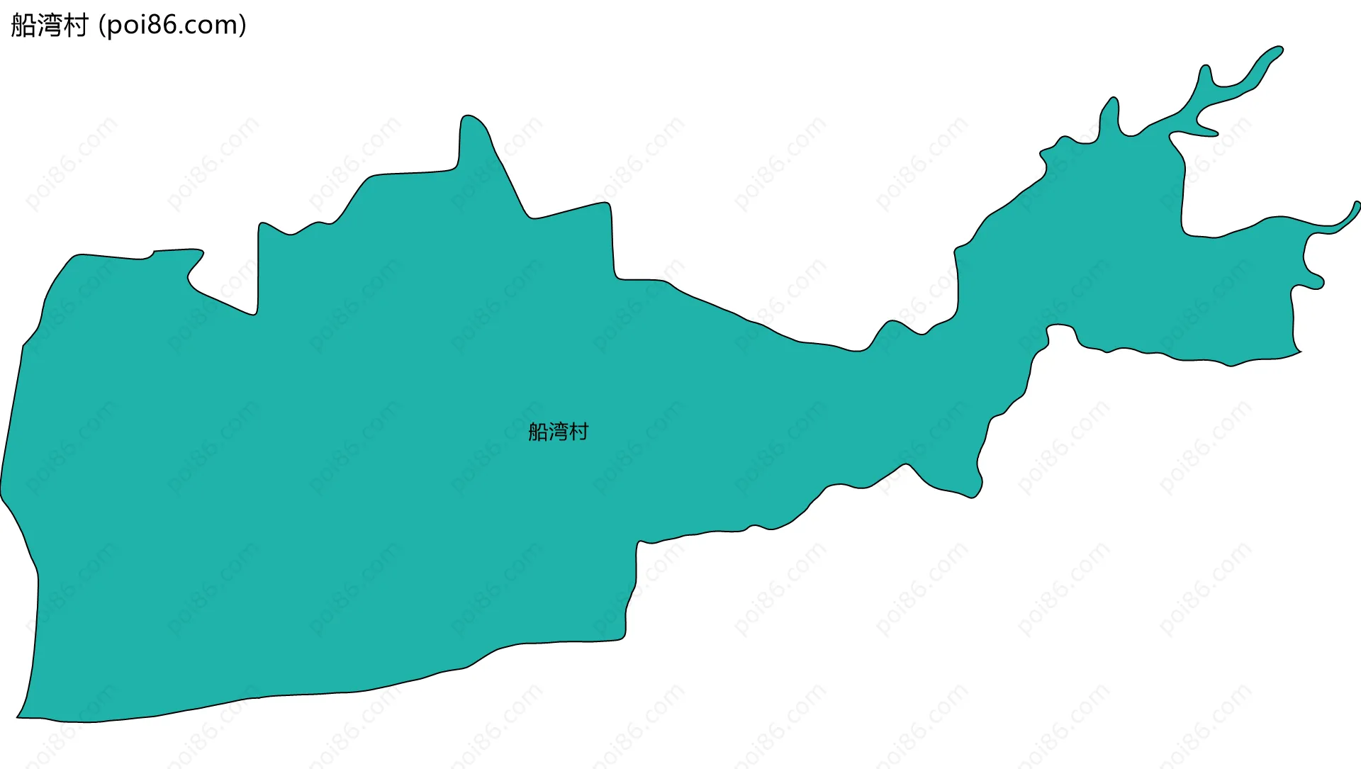 船湾村边界地图